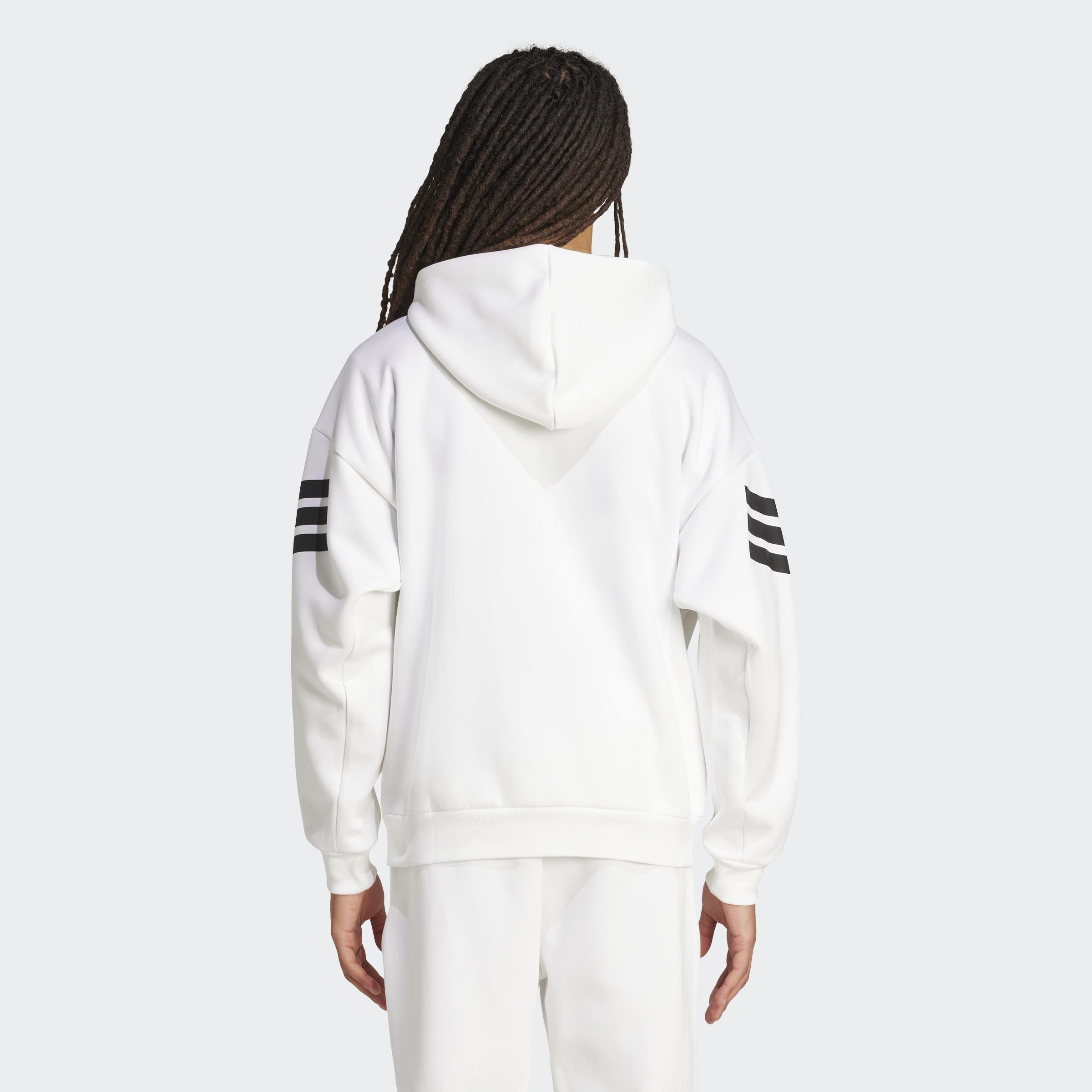 Future Icons 3-Stripes Full-Zip Hoodie, White, A701_ONE, large image number 1