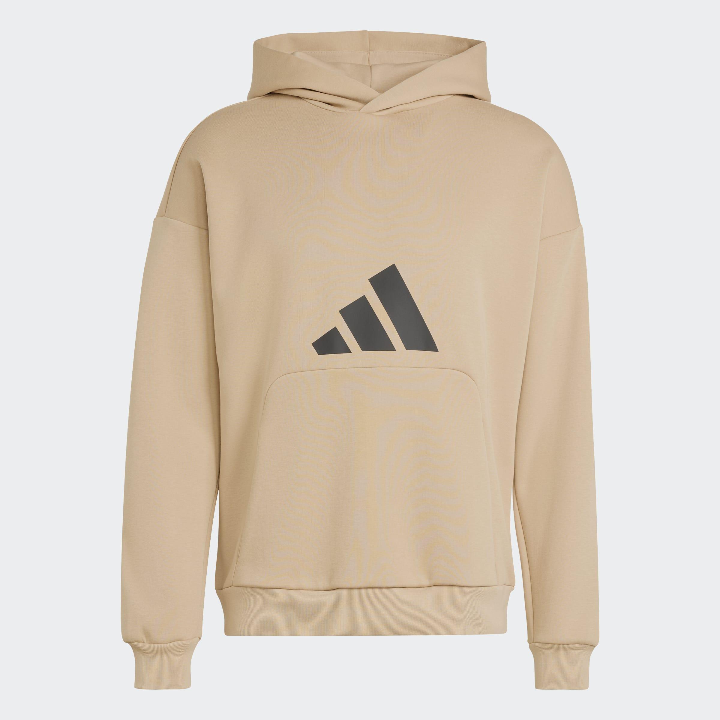 Future Icons 3 Bar Logo Hoodie, Brown, A701_ONE, large image number 0
