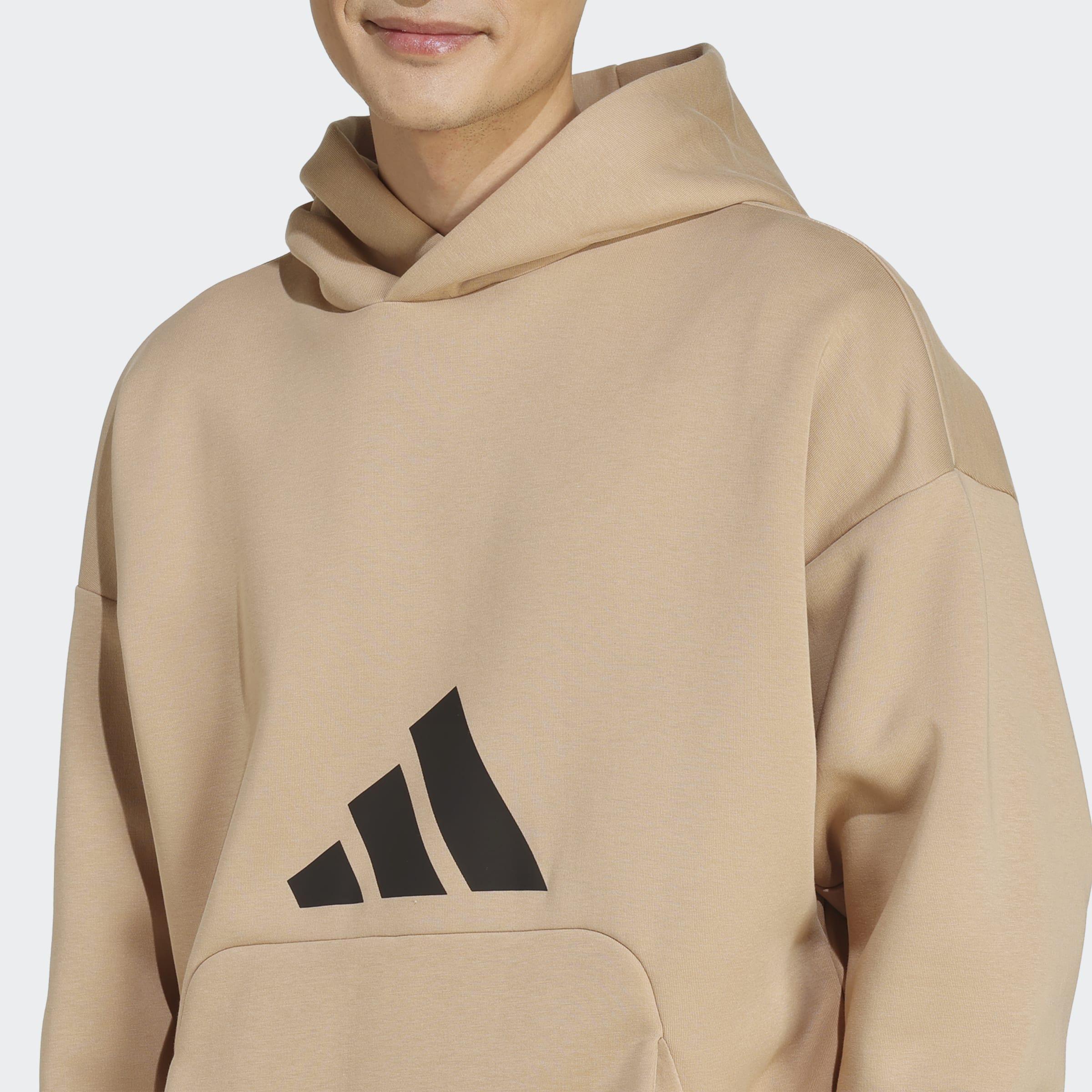 Future Icons 3 Bar Logo Hoodie, Brown, A701_ONE, large image number 2