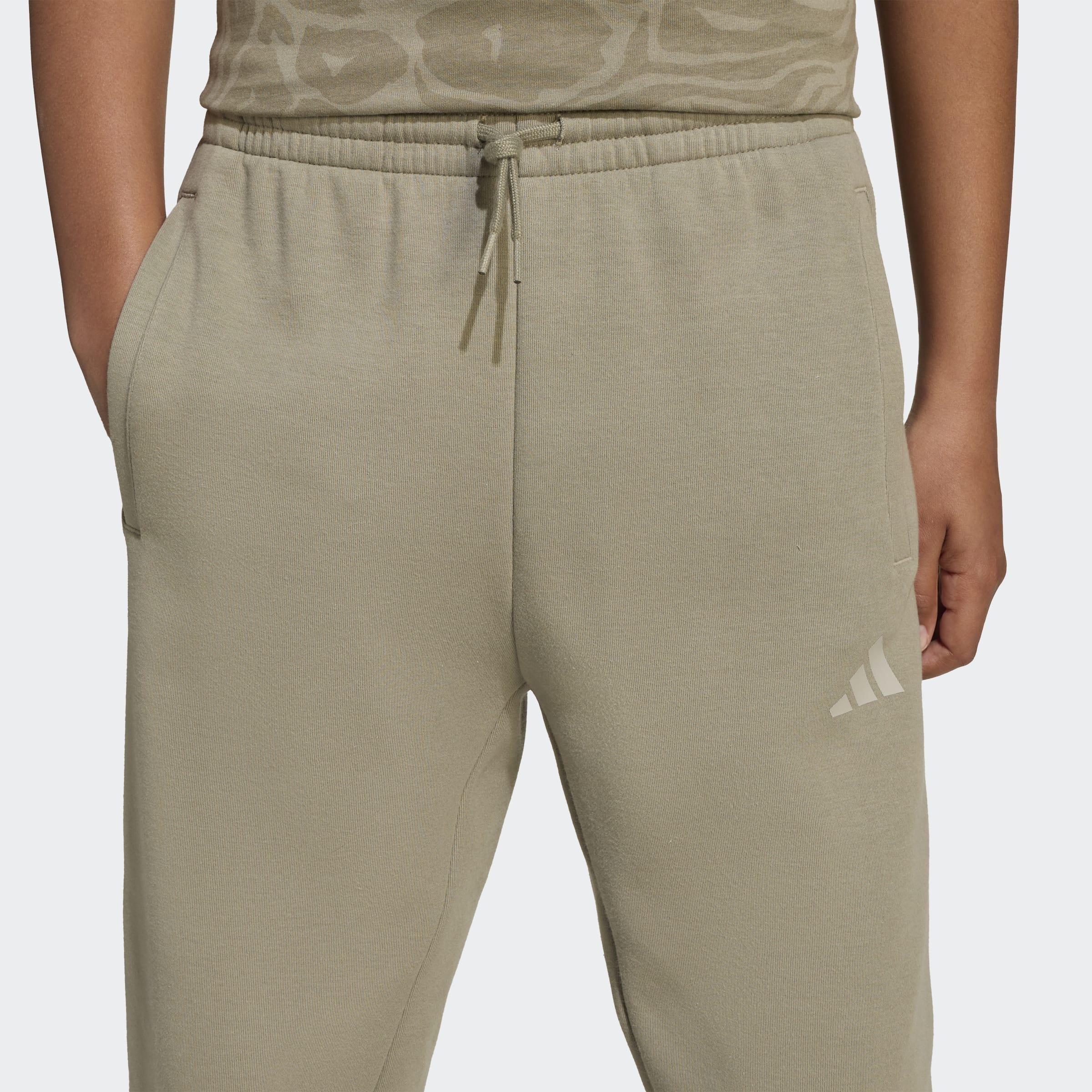 Kids Unisex Future Icons 3-Stripes Wide Pants, Green, A701_ONE, large image number 3