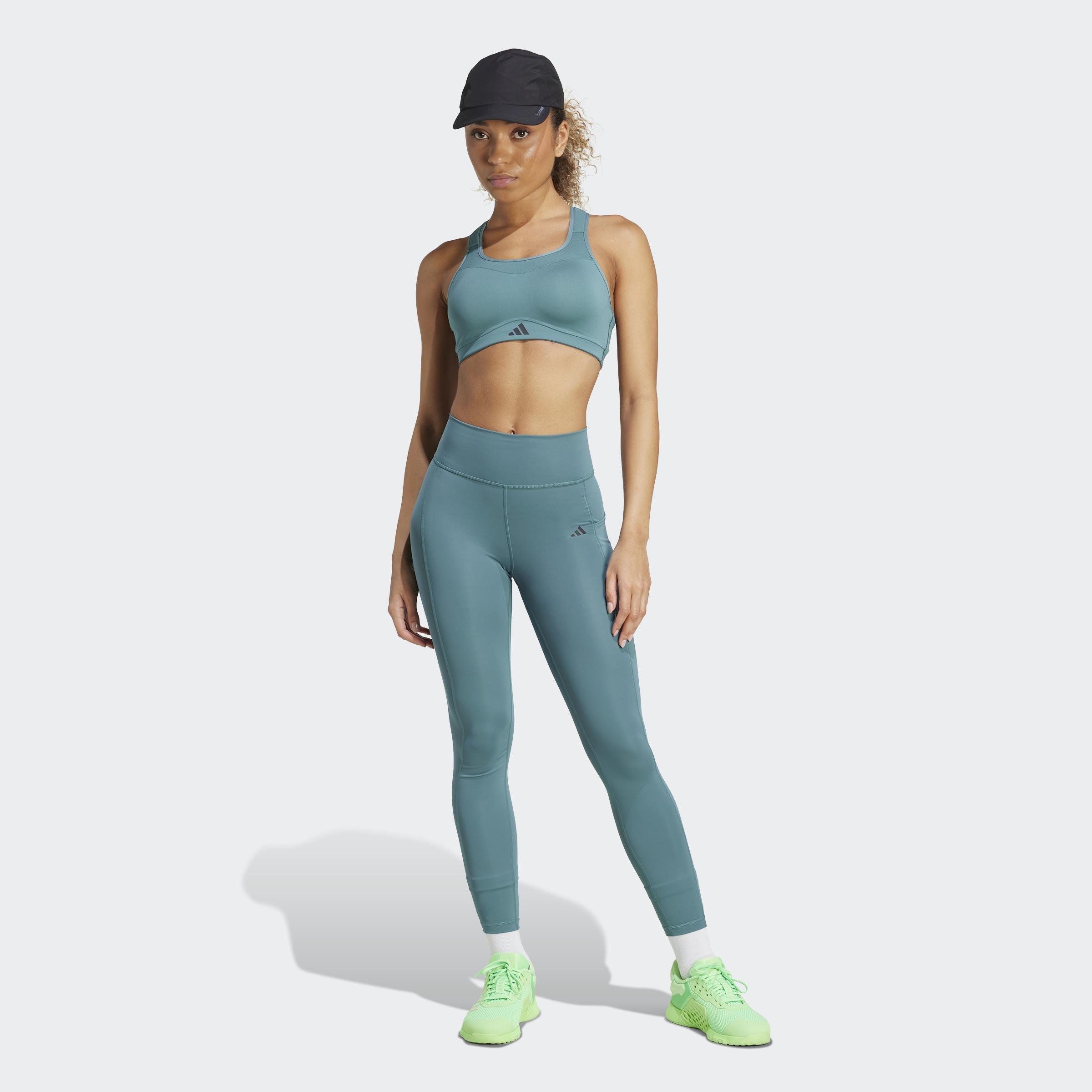 Optime Stash 7/8 Leggings, Green, A701_ONE, large image number 6