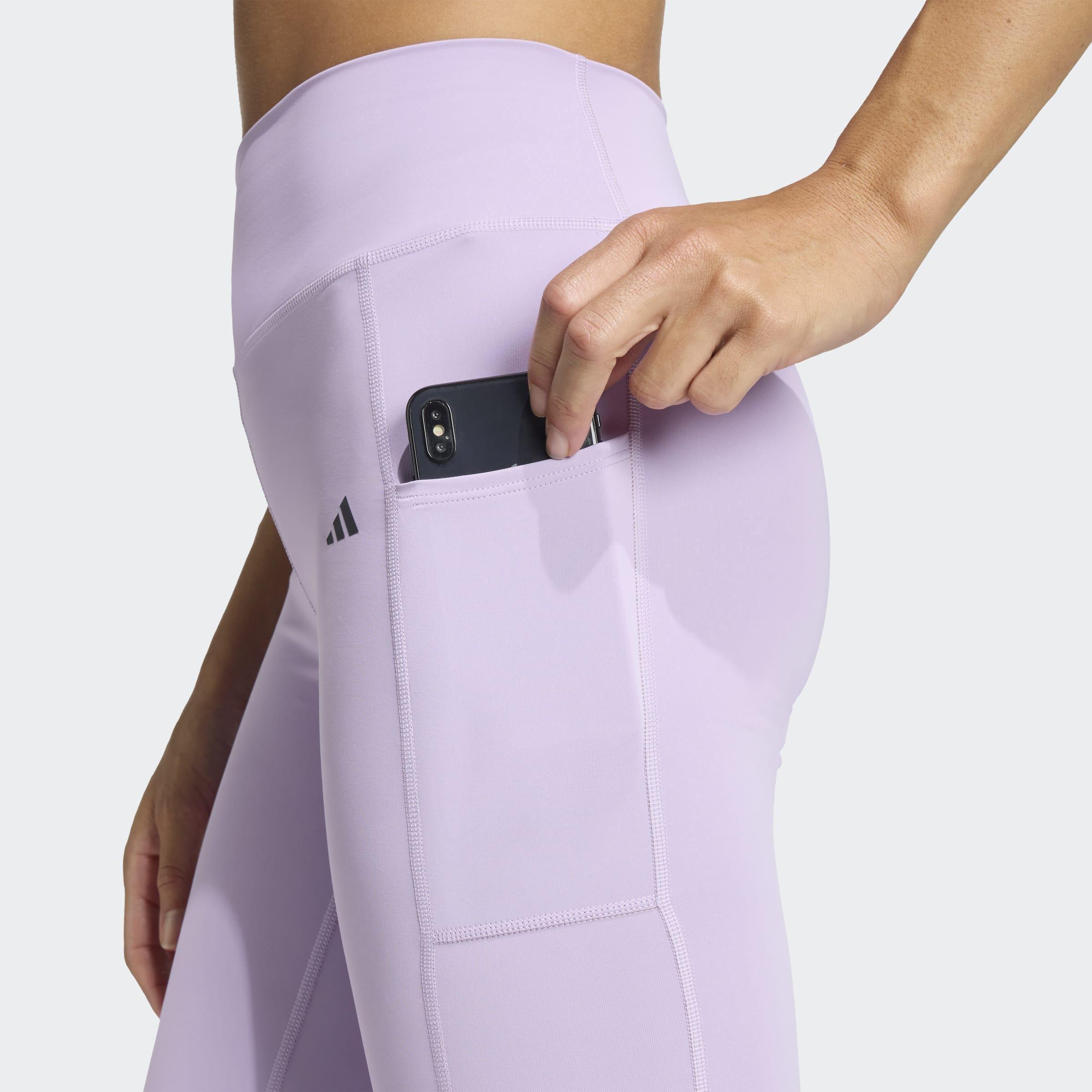 Optime Stash 7/8 Leggings, Purple, A701_ONE, large image number 3