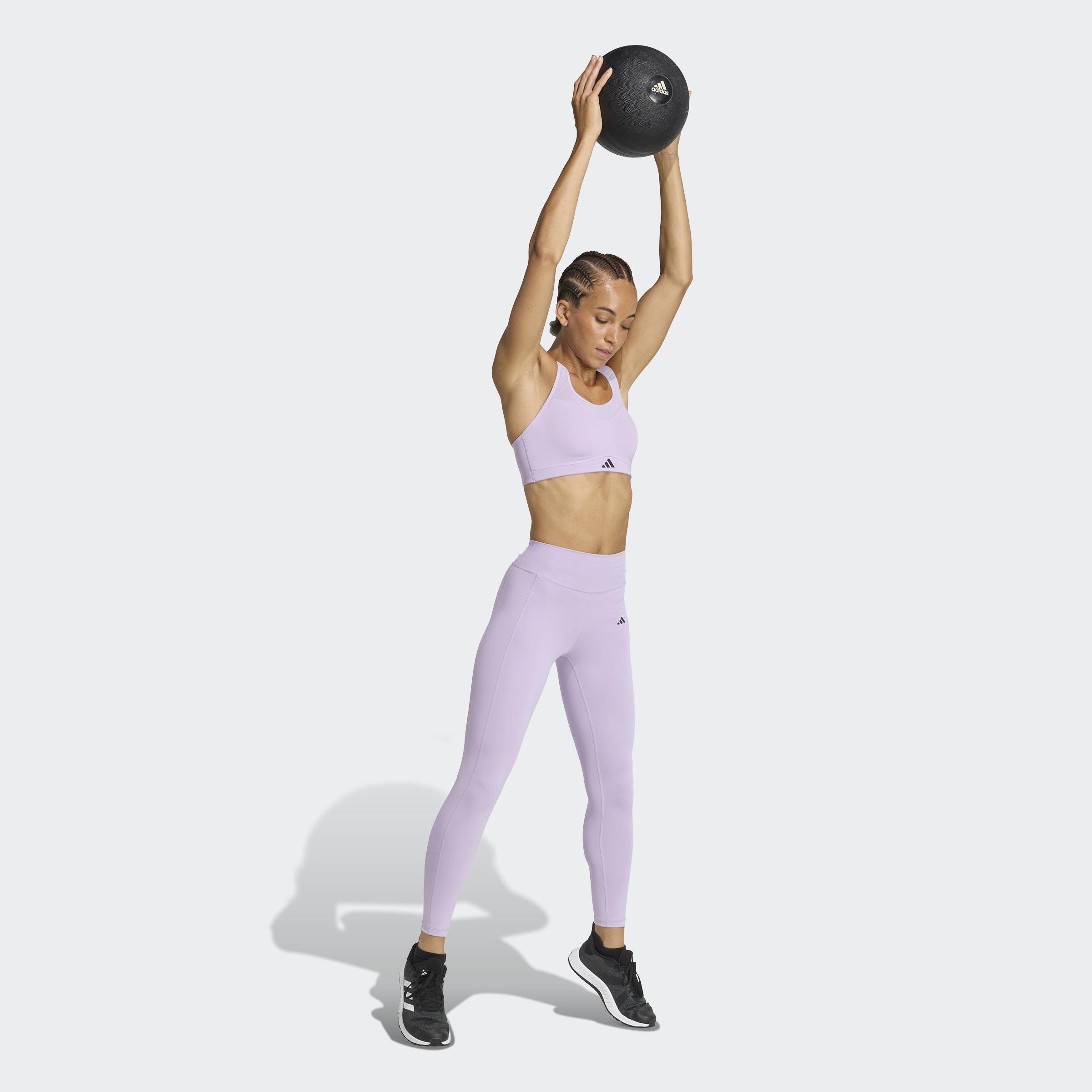 Optime Stash 7/8 Leggings, Purple, A701_ONE, large image number 4