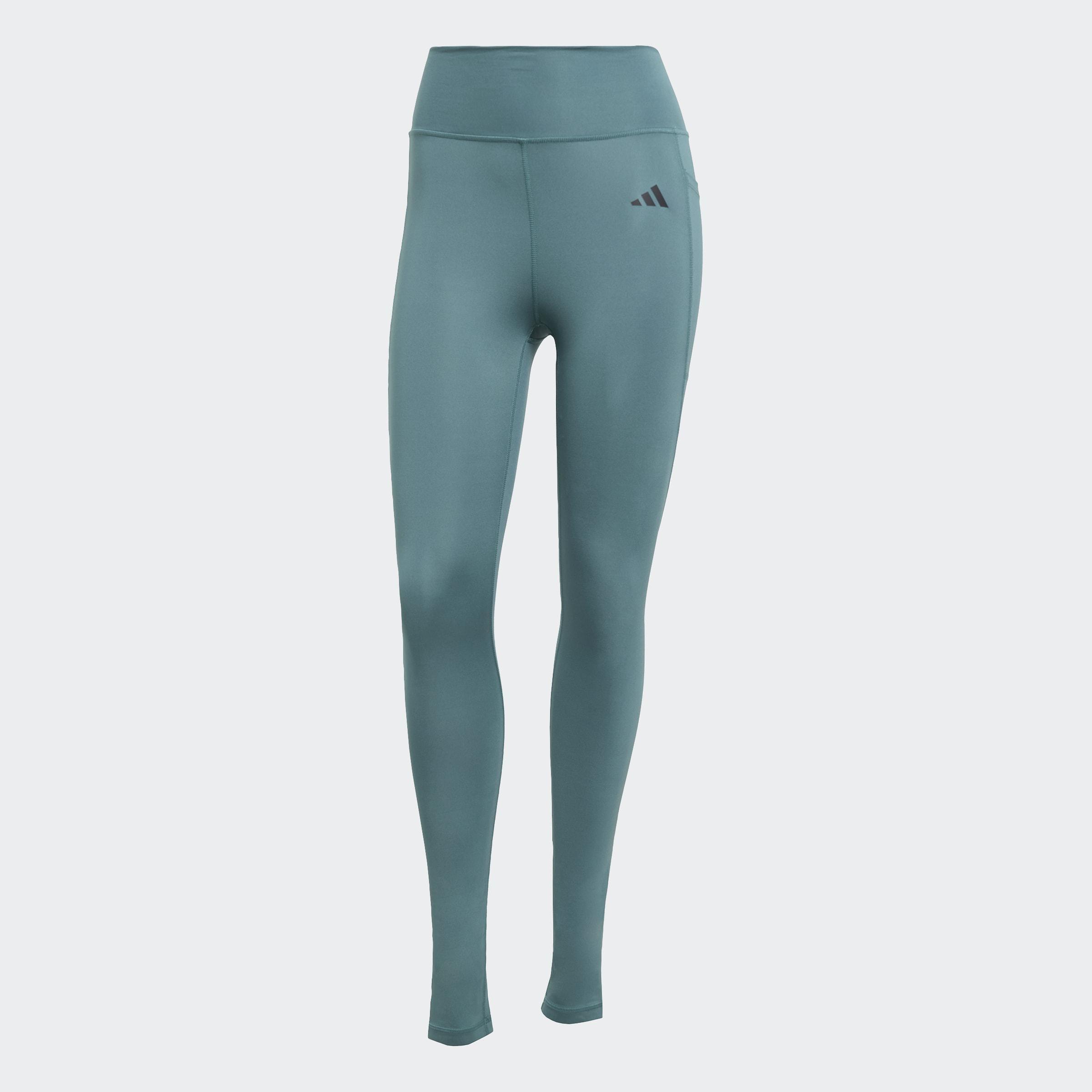 Optimé Essentials Stash Pocket Full-Length Leggings, Green, , large image number 0