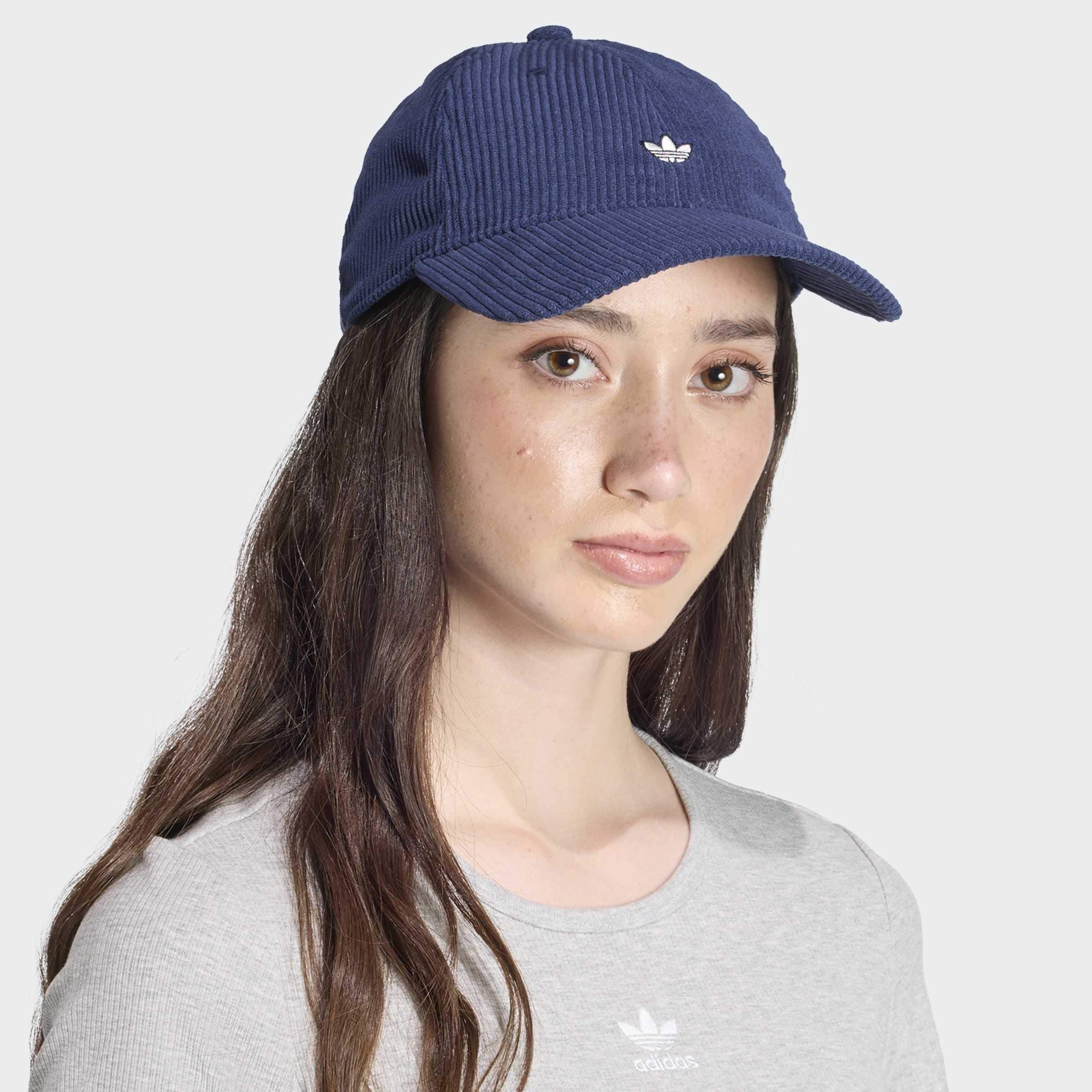 Unisex Corduroy Baseball Cap, Blue, A701_ONE, large image number 5