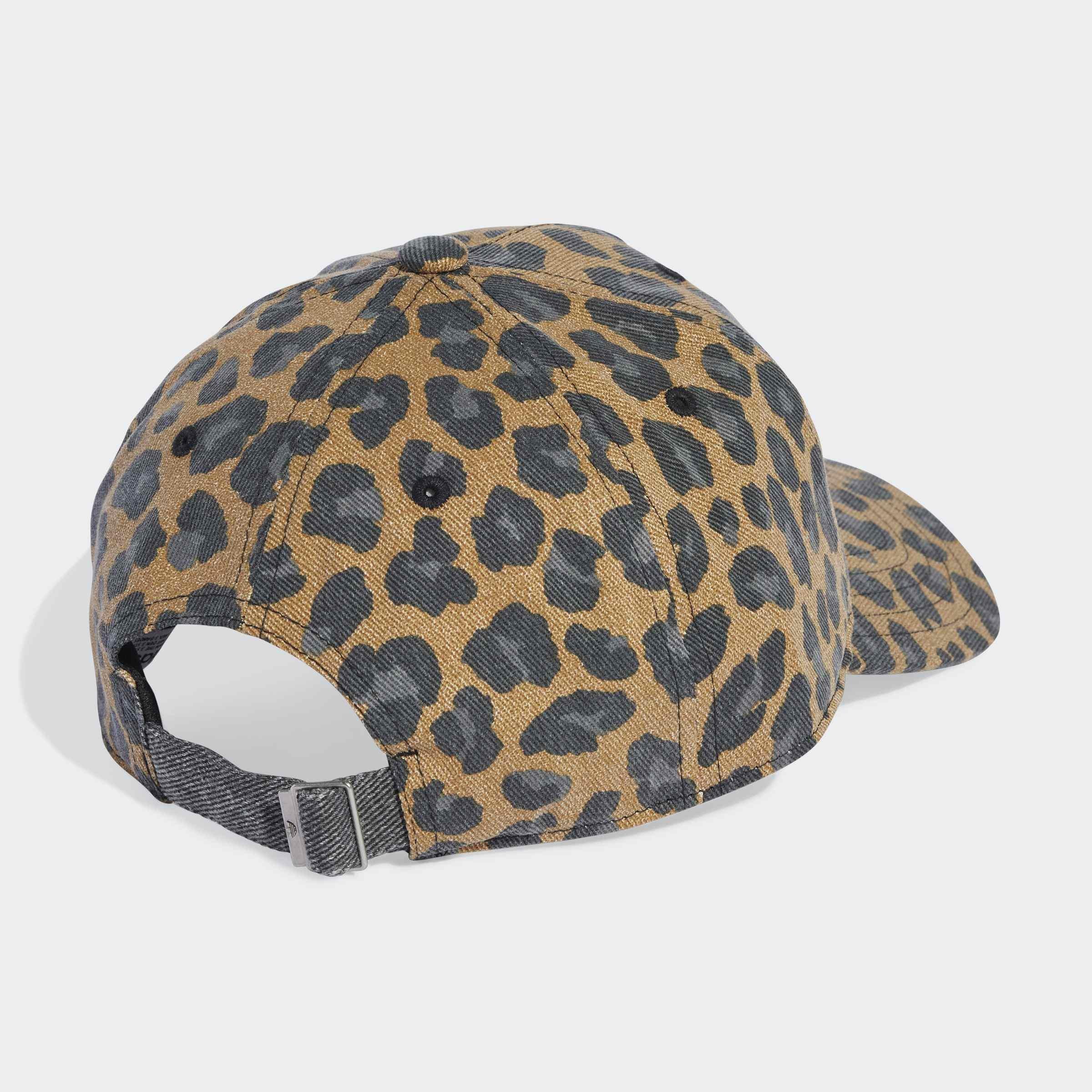 Unisex Leopard Baseball Cap, Brown