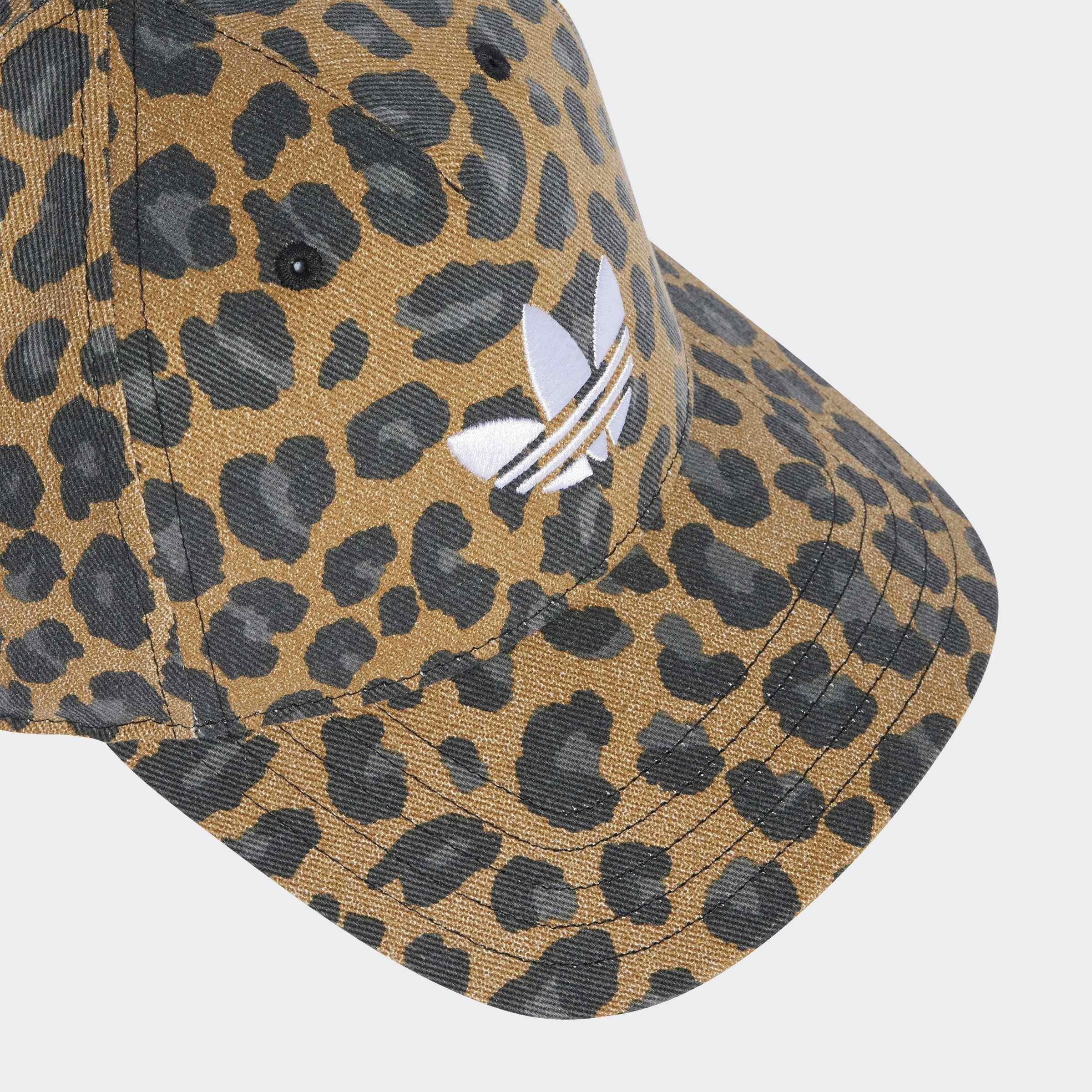 Unisex Leopard Baseball Cap, Brown, A701_ONE, large image number 3