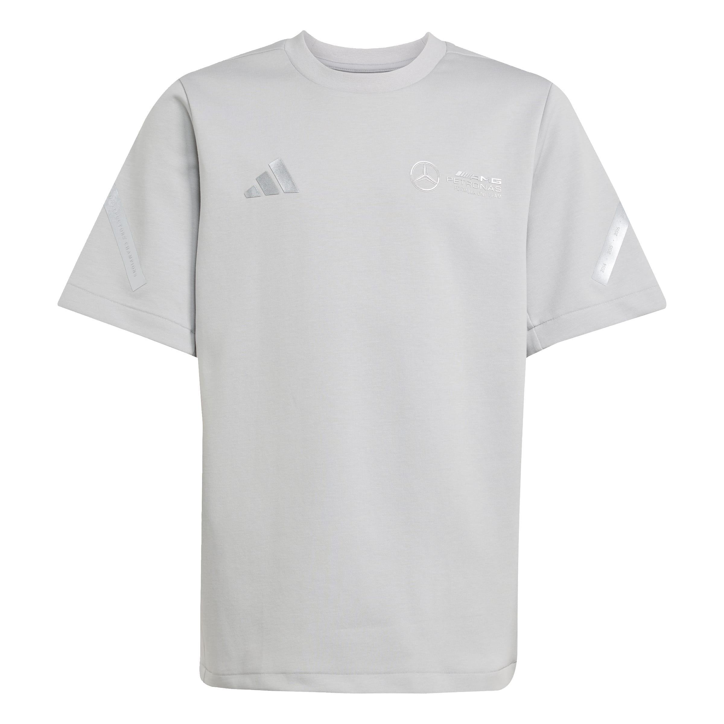 Kids Unisex Mercedes - AMG Petronas Formula One Team Silver Arrows T-Shirt, Grey, A701_ONE, large image number 0