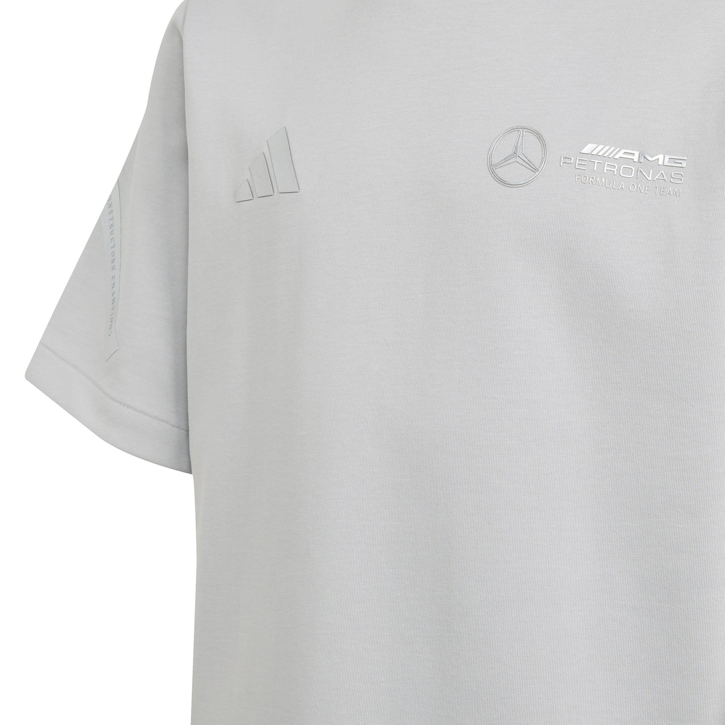 Kids Unisex Mercedes - AMG Petronas Formula One Team Silver Arrows T-Shirt, Grey, A701_ONE, large image number 3