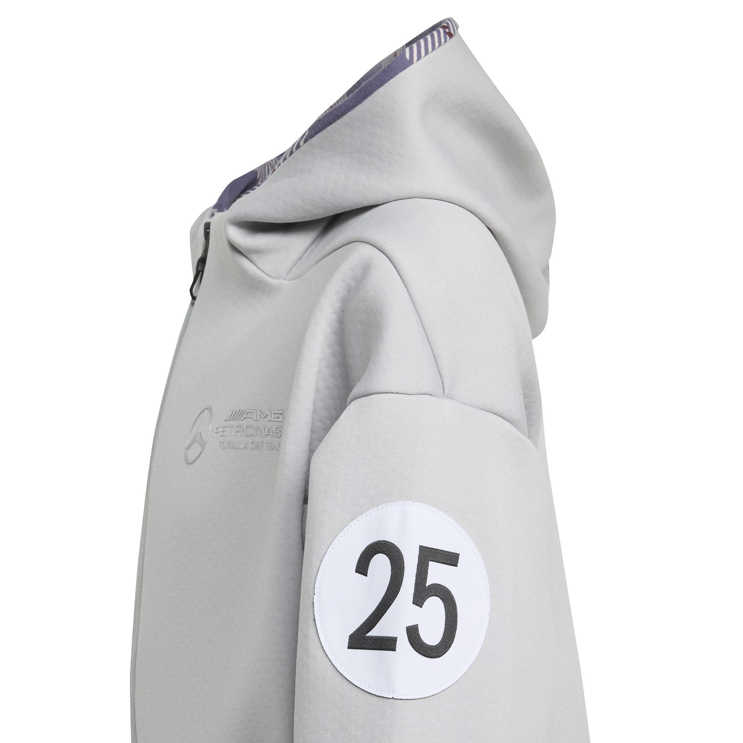 Kids Unisex Mercedes - AMG Petronas Formula One Team Silver Arrows Full-Zip Hood, Grey, , large image number 3