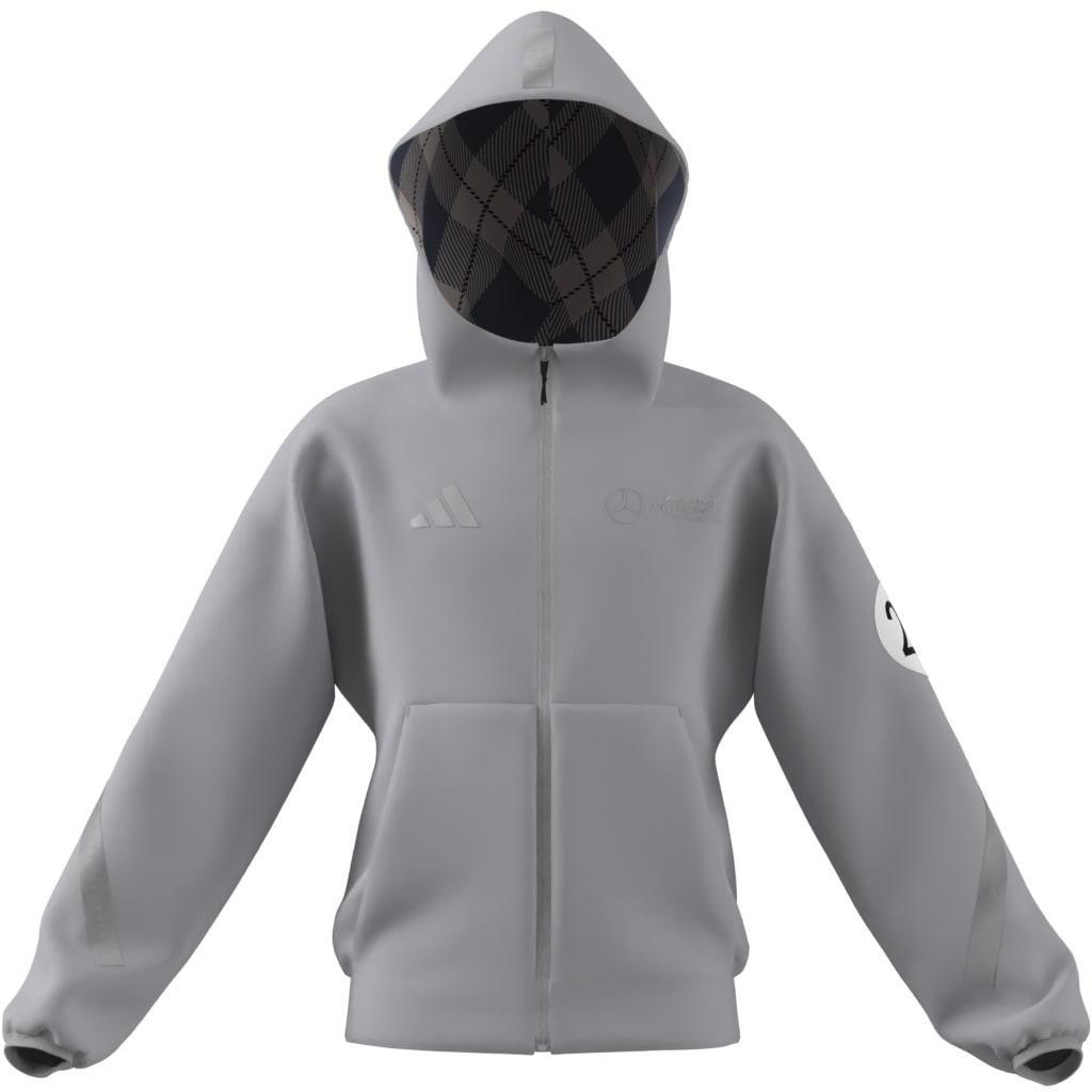 Kids Unisex Mercedes - AMG Petronas Formula One Team Silver Arrows Full-Zip Hood, Grey, , large image number 6