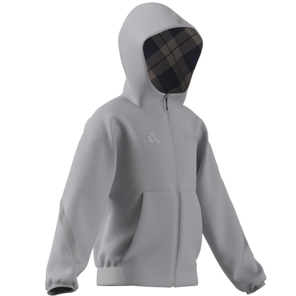 Kids Unisex Mercedes - AMG Petronas Formula One Team Silver Arrows Full-Zip Hood, Grey, , large image number 11