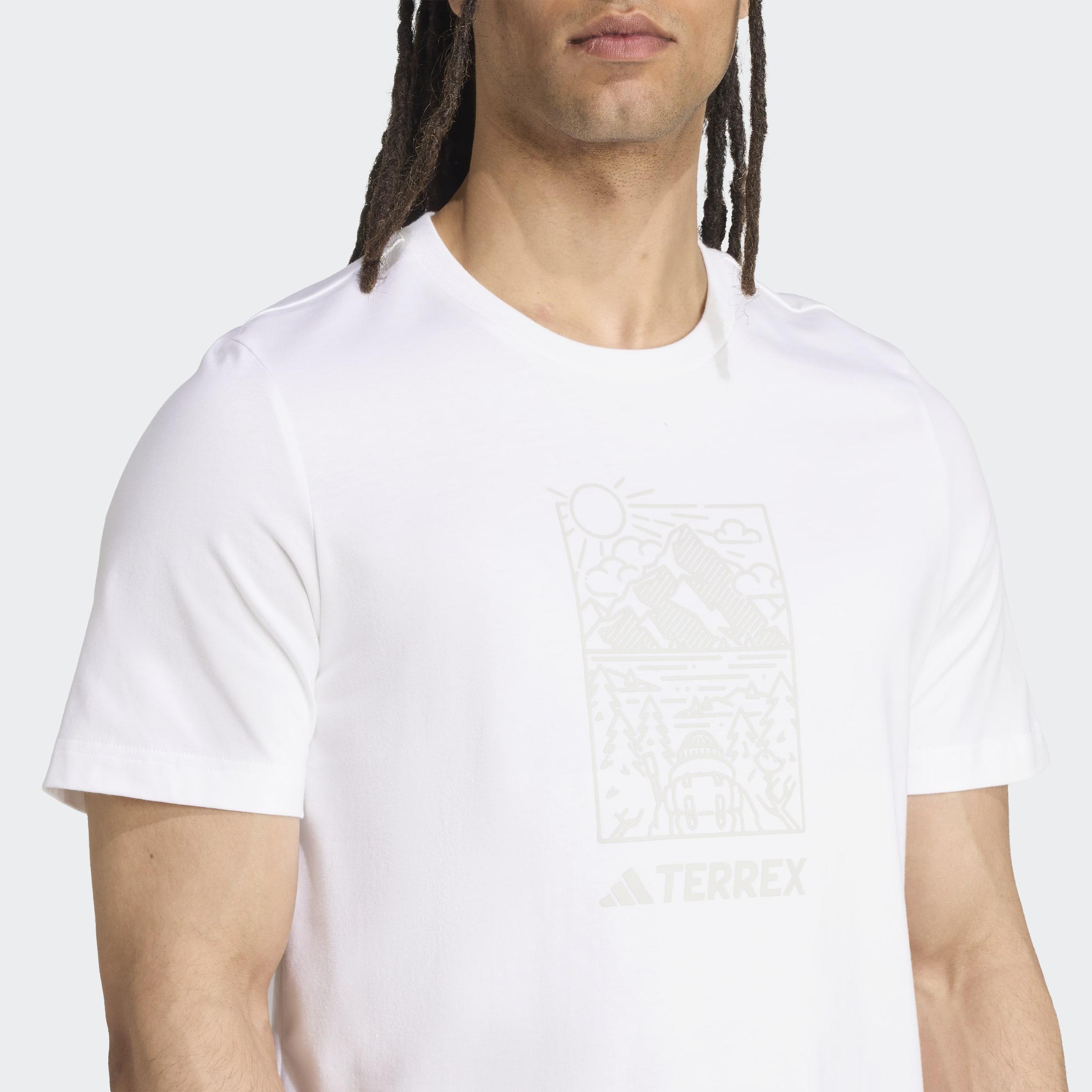 Terrex Graphic T-Shirt, White, A701_ONE, large image number 3