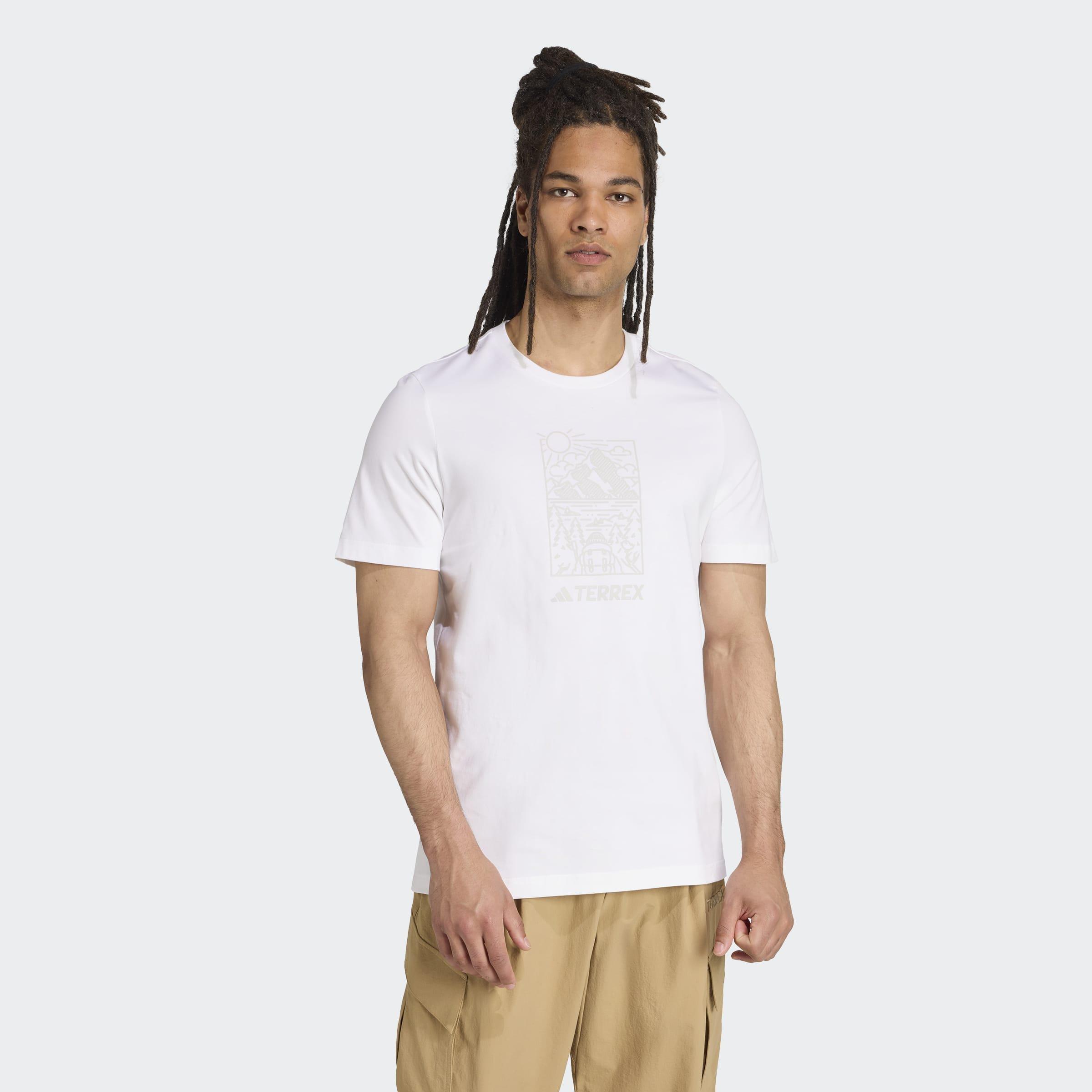 Terrex Graphic T-Shirt, White, A701_ONE, large image number 4