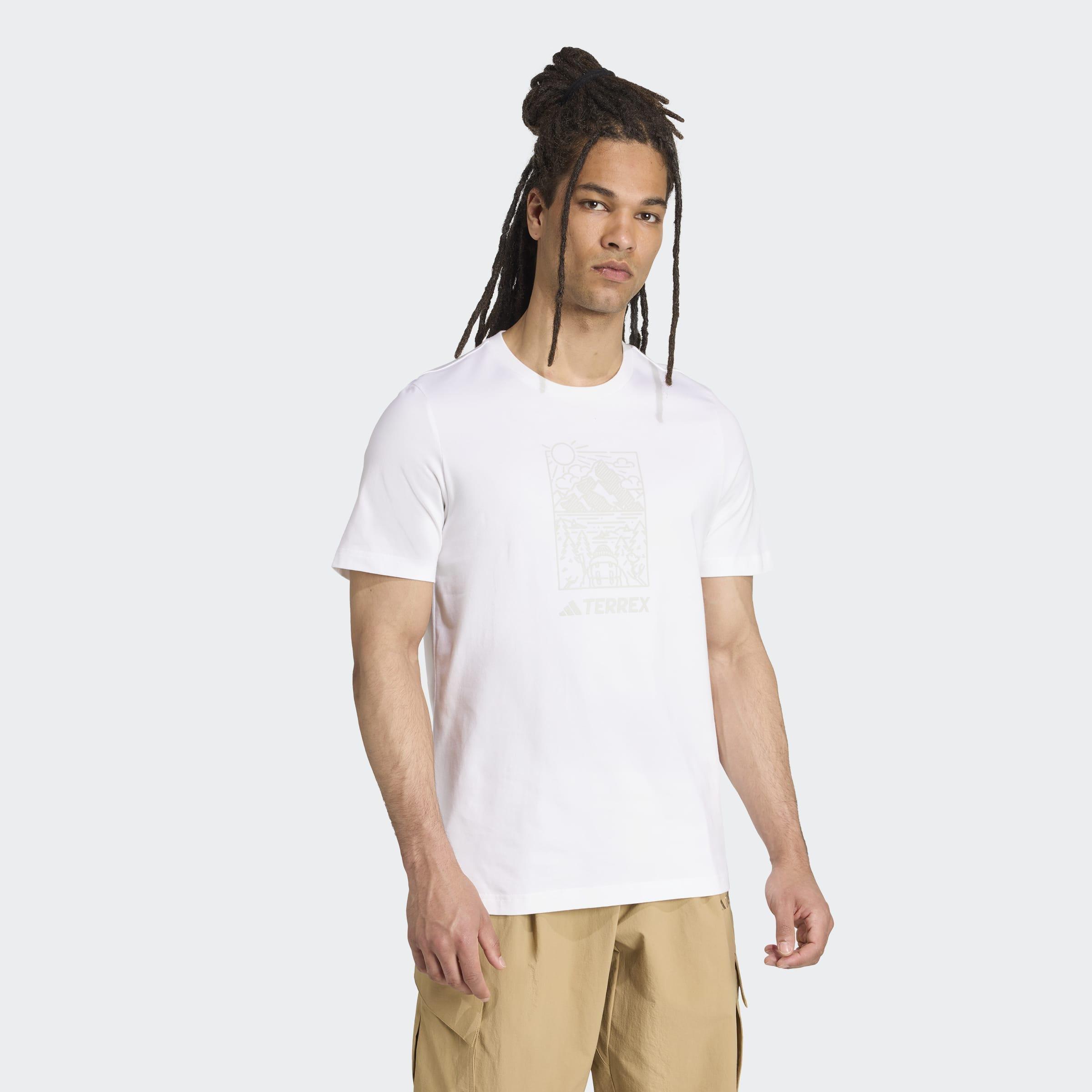 Terrex Graphic T-Shirt, White, A701_ONE, large image number 5