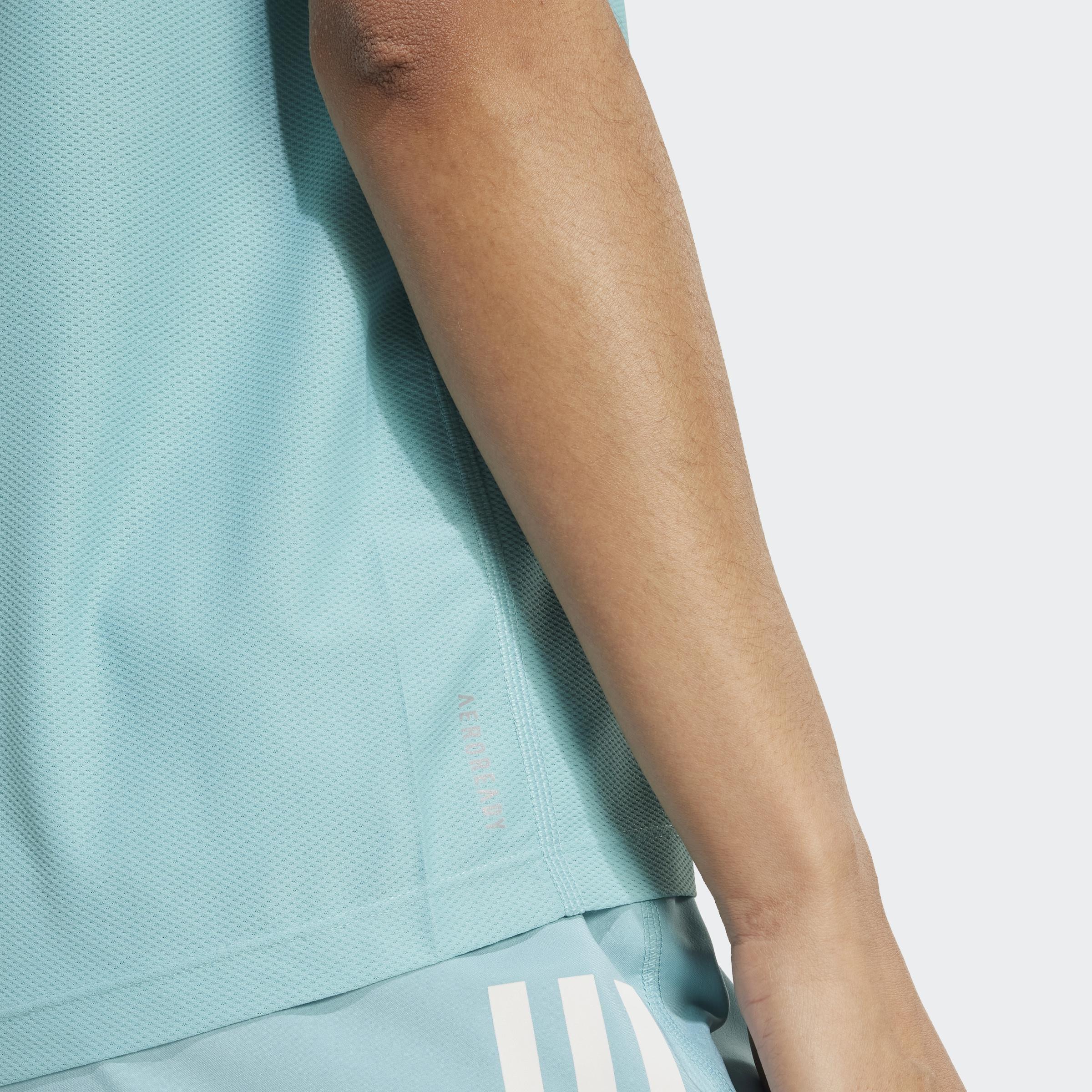 Own The Run T-Shirt, Green, A701_ONE, medium