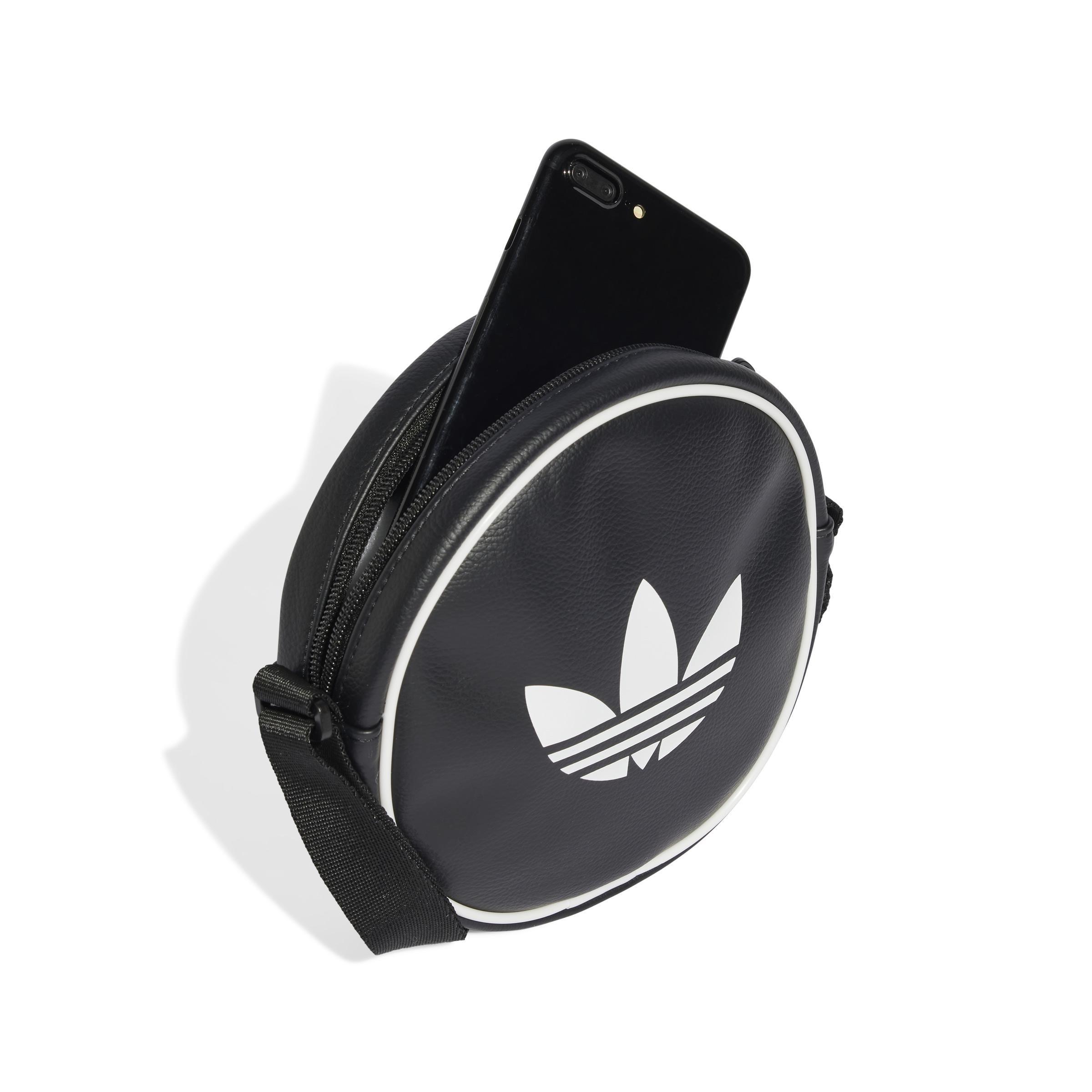 Unisex Adicolor Classic Round Bag, Black, A701_ONE, large image number 0