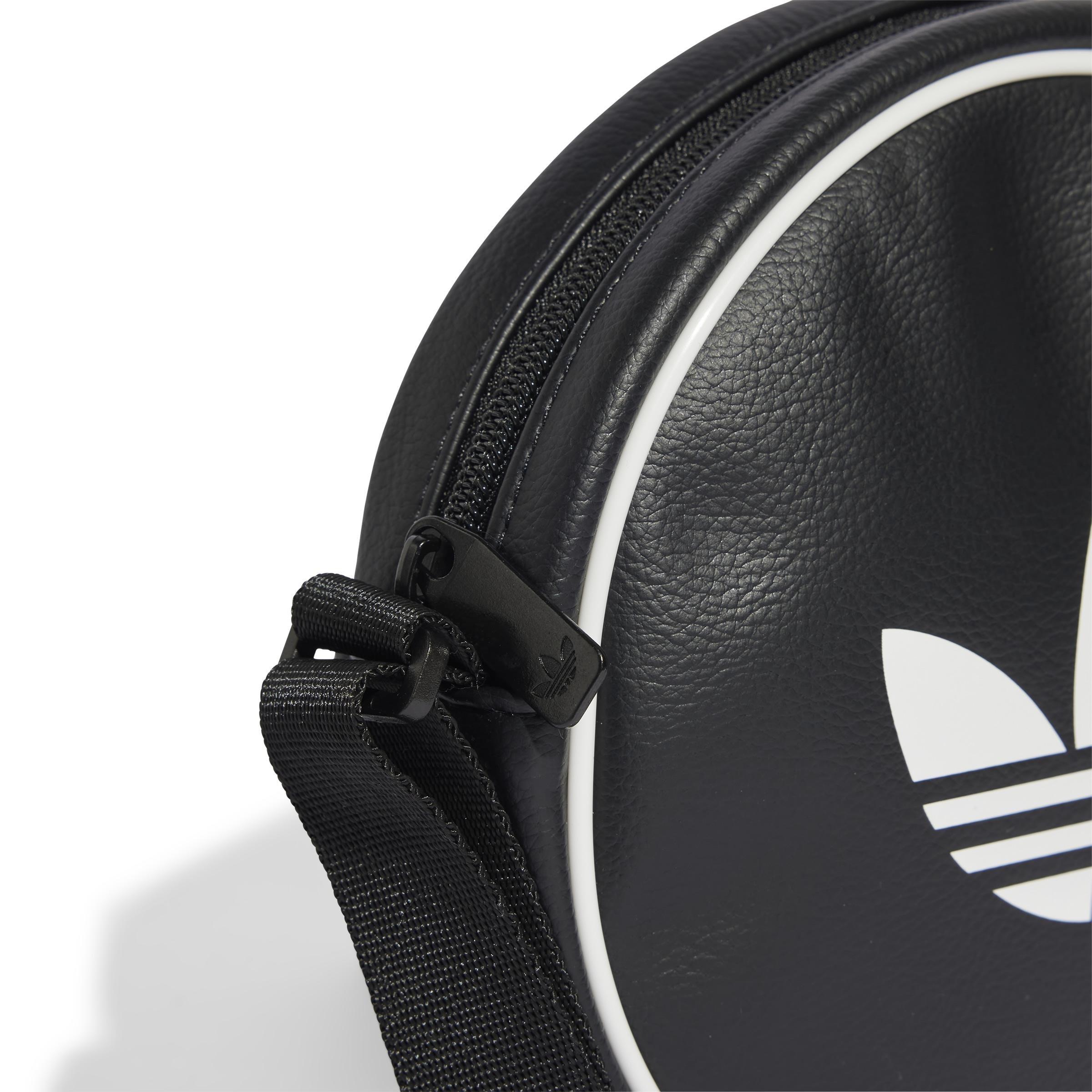 Unisex Adicolor Classic Round Bag, Black, A701_ONE, large image number 4