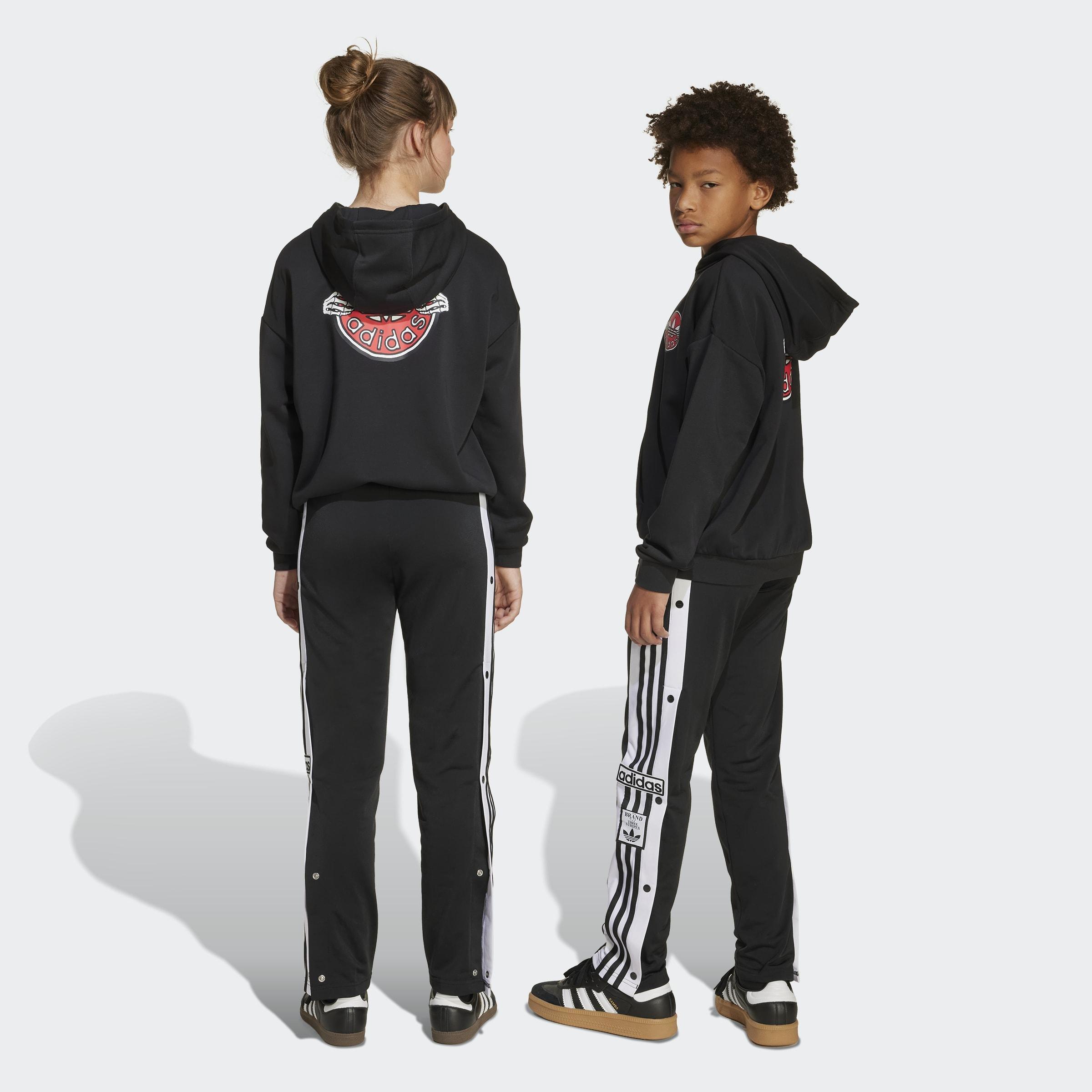 Kids Unisex Adibreak Tracksuit Bottoms, Black, A701_ONE, large image number 1