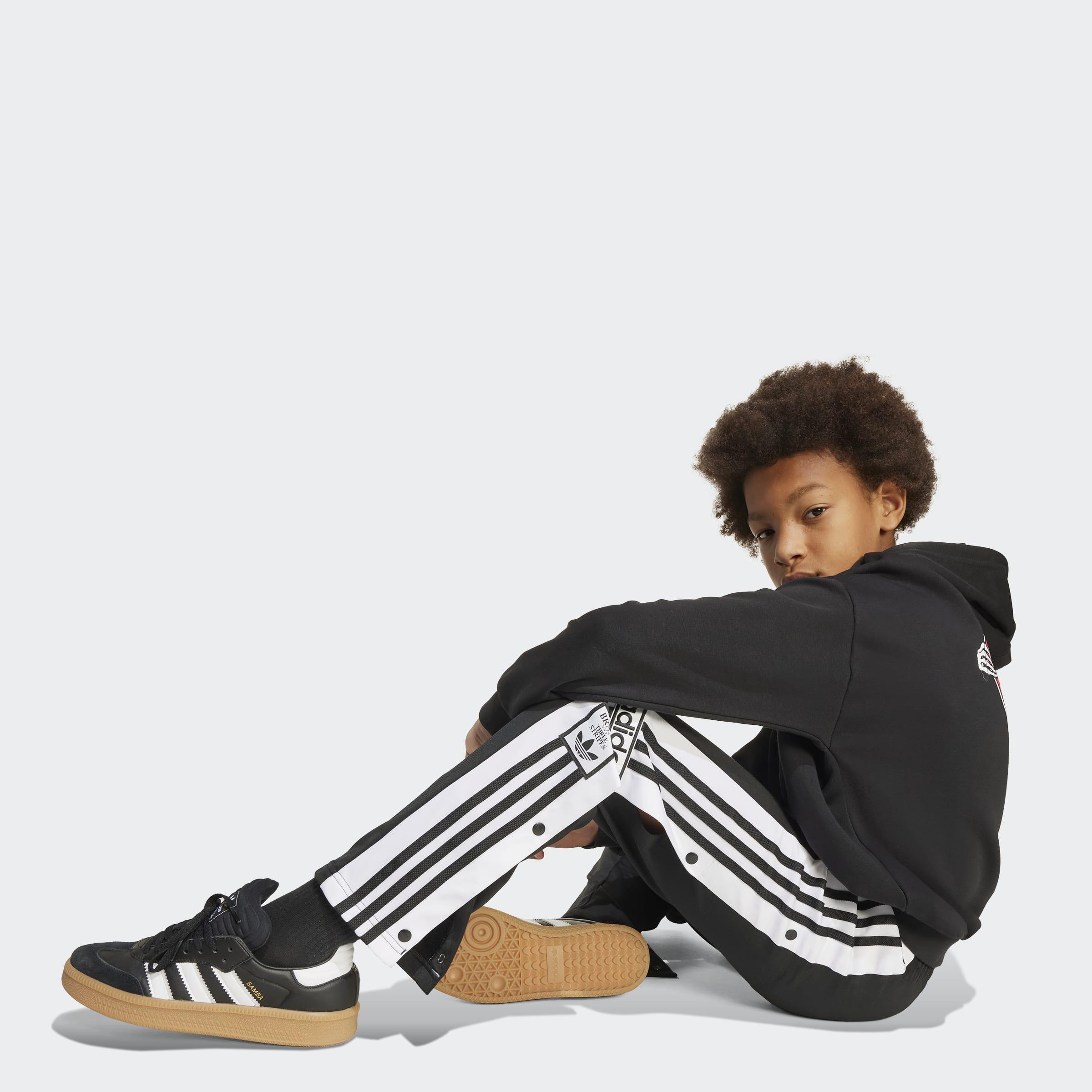 Kids Unisex Adibreak Tracksuit Bottoms, Black, A701_ONE, large image number 4