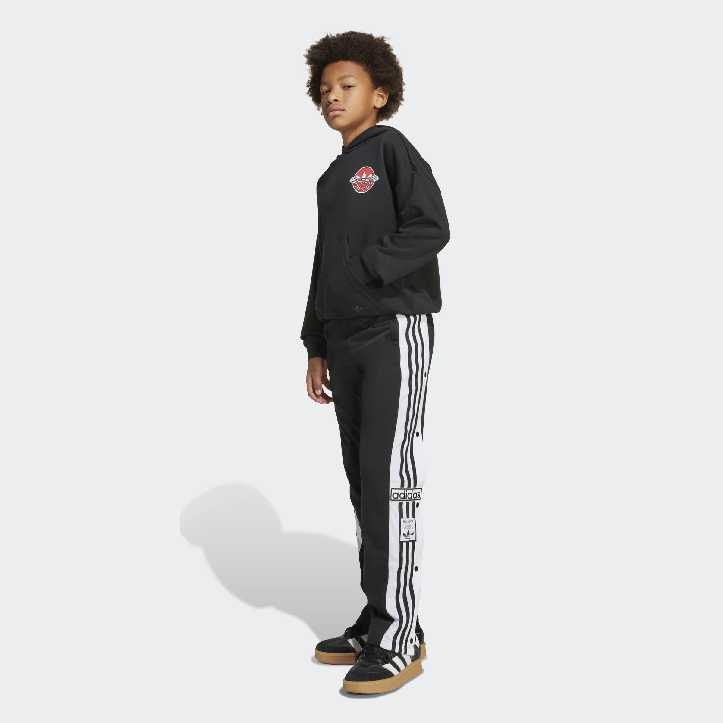 Kids Unisex Adibreak Tracksuit Bottoms, Black, A701_ONE, large image number 6