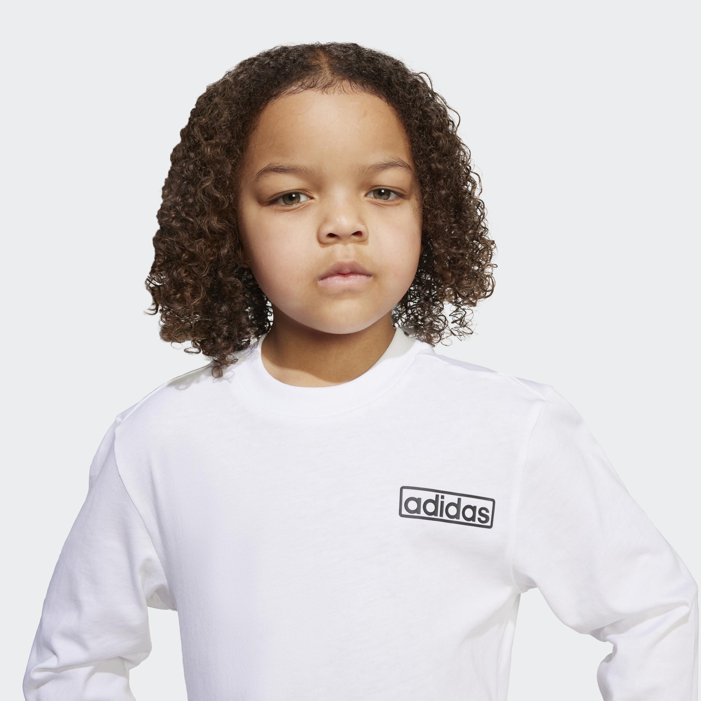 Kids Unisex Adibreak Long Sleeve Tee Set, Black, A701_ONE, large image number 4