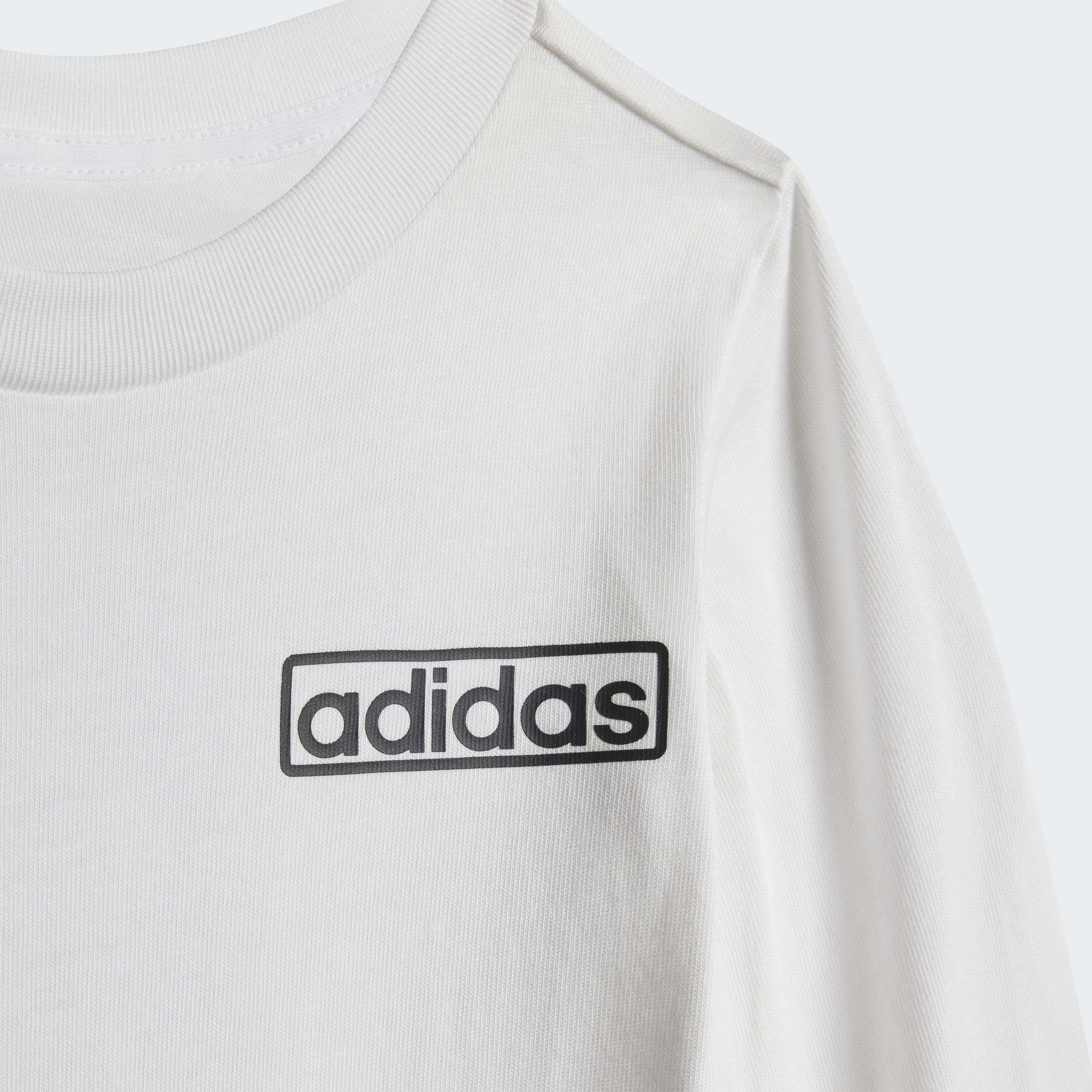 Kids Unisex Adibreak Long Sleeve T-Shirt Set, Black, A701_ONE, large image number 3