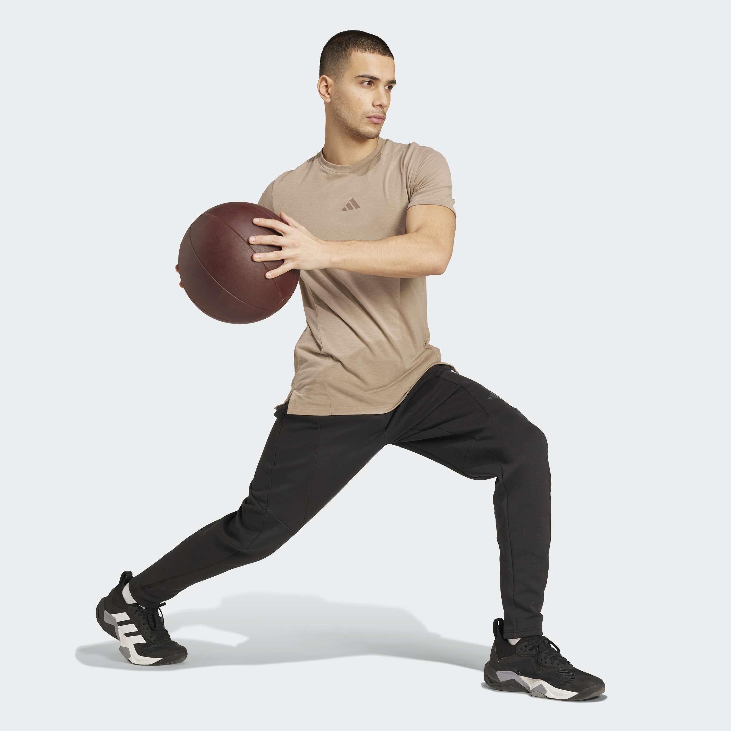 Designed for Training Workout T-Shirt, Brown, A701_ONE, large image number 5