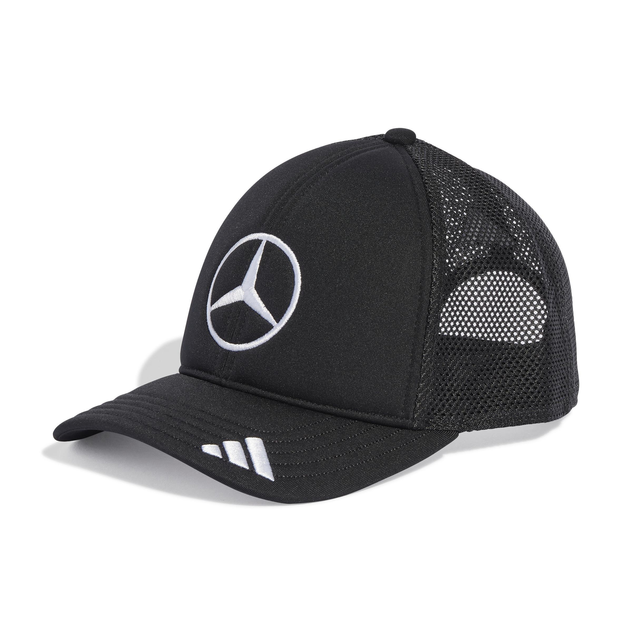 Unisex Mercedes - AMG Petronas Formula One Team Snapback Star Trucker Cap, Black, A701_ONE, large image number 0