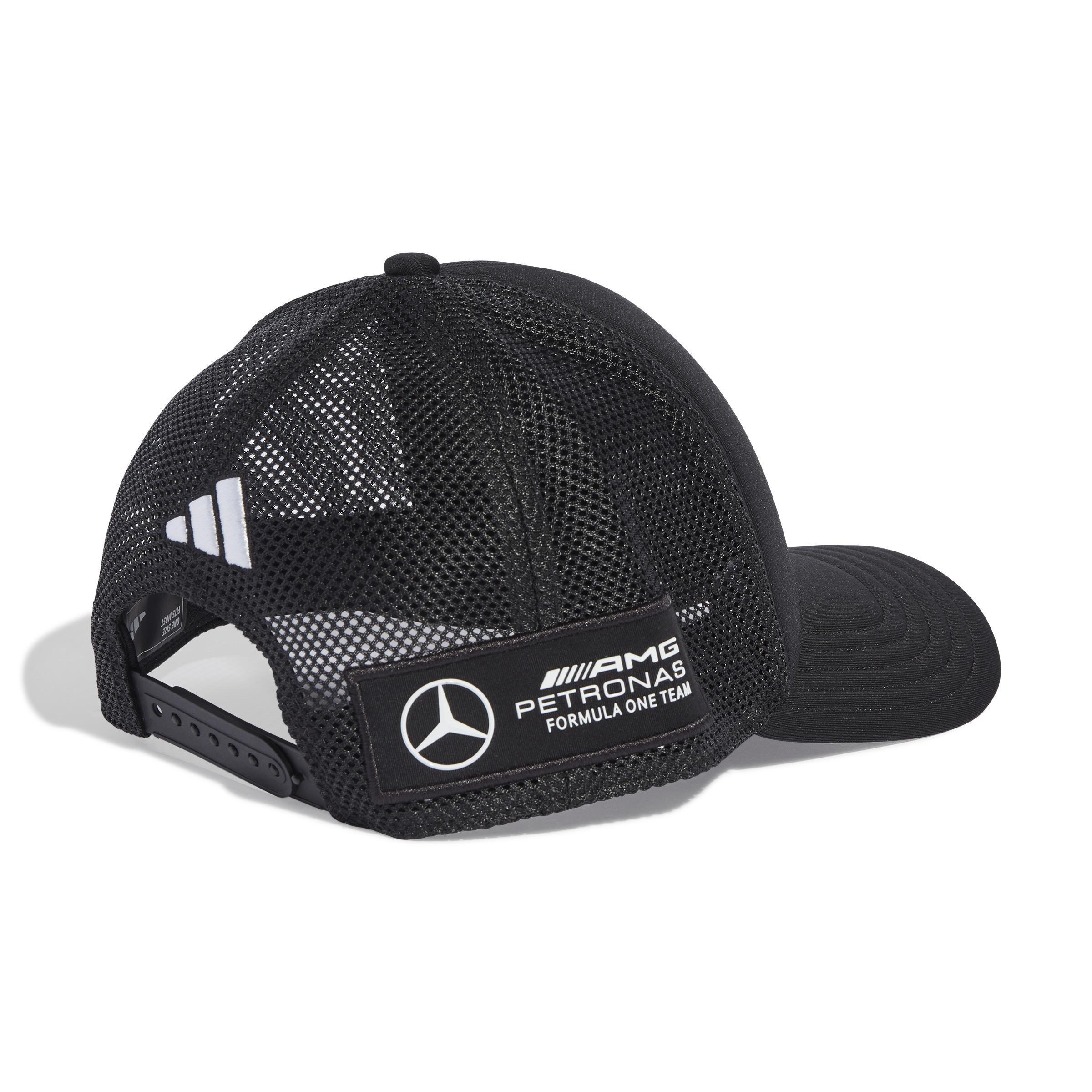 Unisex Mercedes - AMG Petronas Formula One Team Snapback Star Trucker Cap, Black, , large image number 1