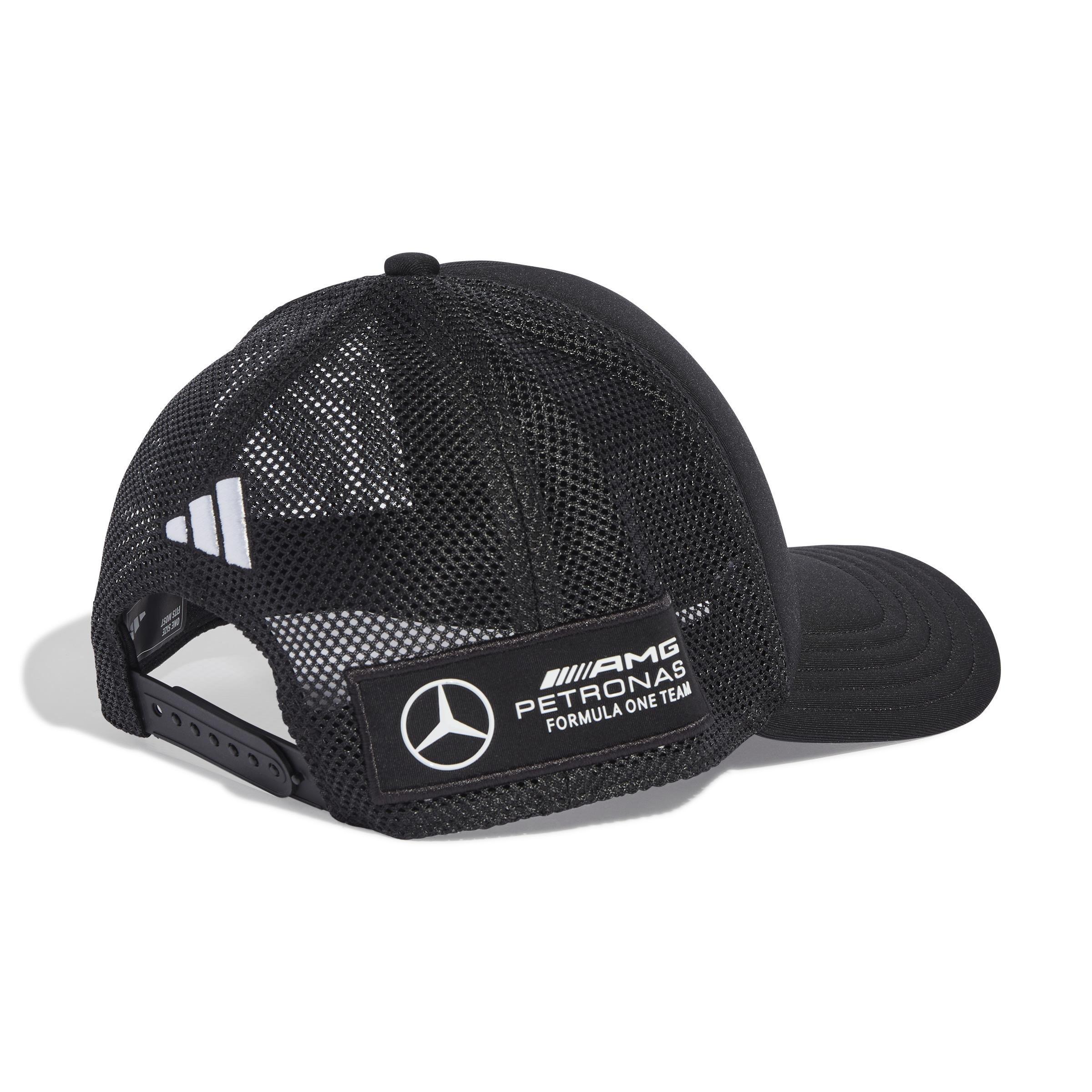 Unisex Mercedes - AMG Petronas Formula One Team Snapback Star Trucker Cap, Black, A701_ONE, large image number 1