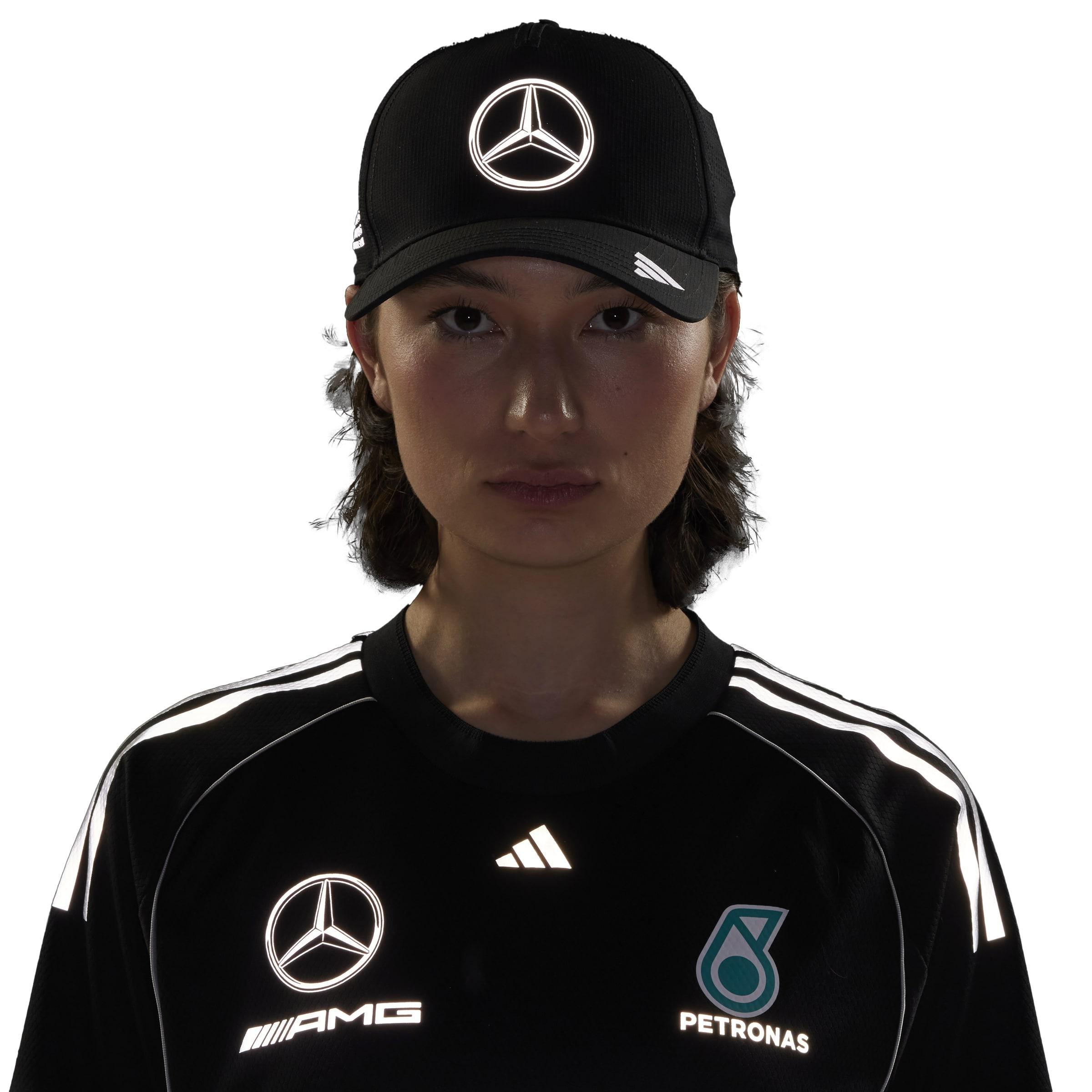 Unisex Mercedes - AMG Petronas Formula One Team Mechanics Climacool Trucker Cap, Black, A701_ONE, large image number 2