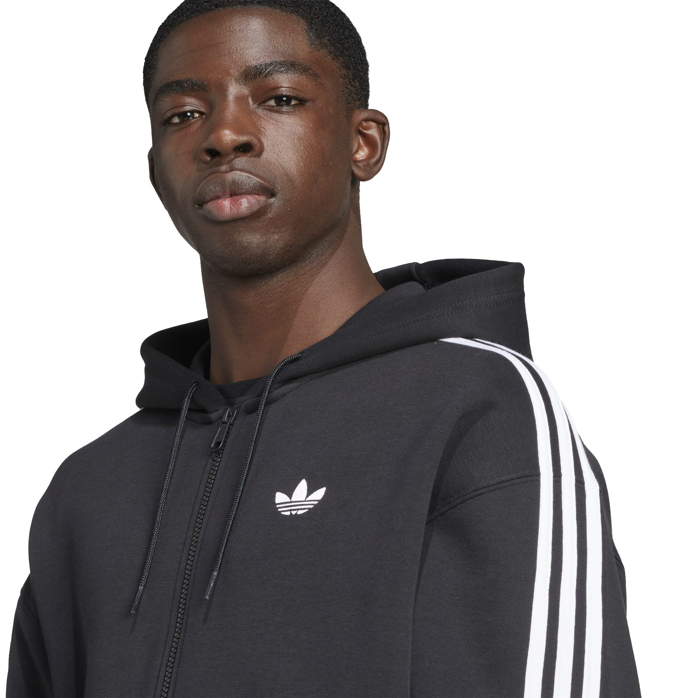 adidas Adicolor Spacer Oversized Hoodie, Black, A701_ONE, large image number 2