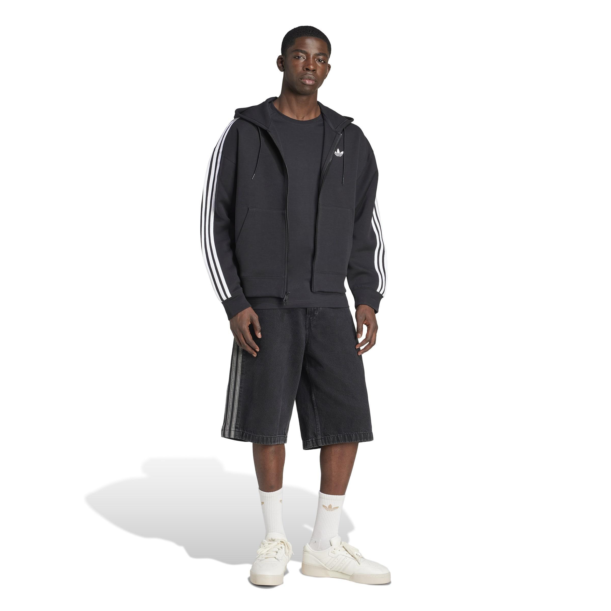 adidas Adicolor Spacer Oversized Hoodie, Black, A701_ONE, large image number 6