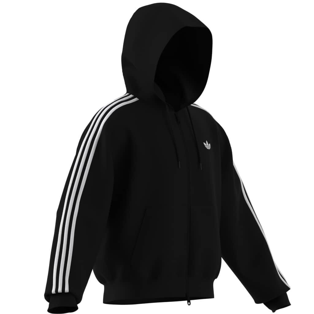 adidas Adicolor Spacer Oversized Hoodie, Black, A701_ONE, large image number 10