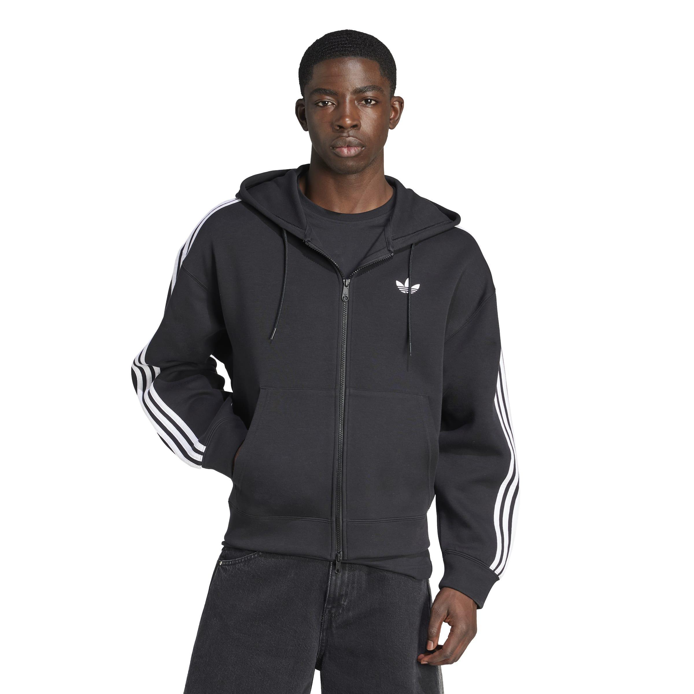 adidas Adicolor Spacer Oversized Hoodie, Black, A701_ONE, large image number 11