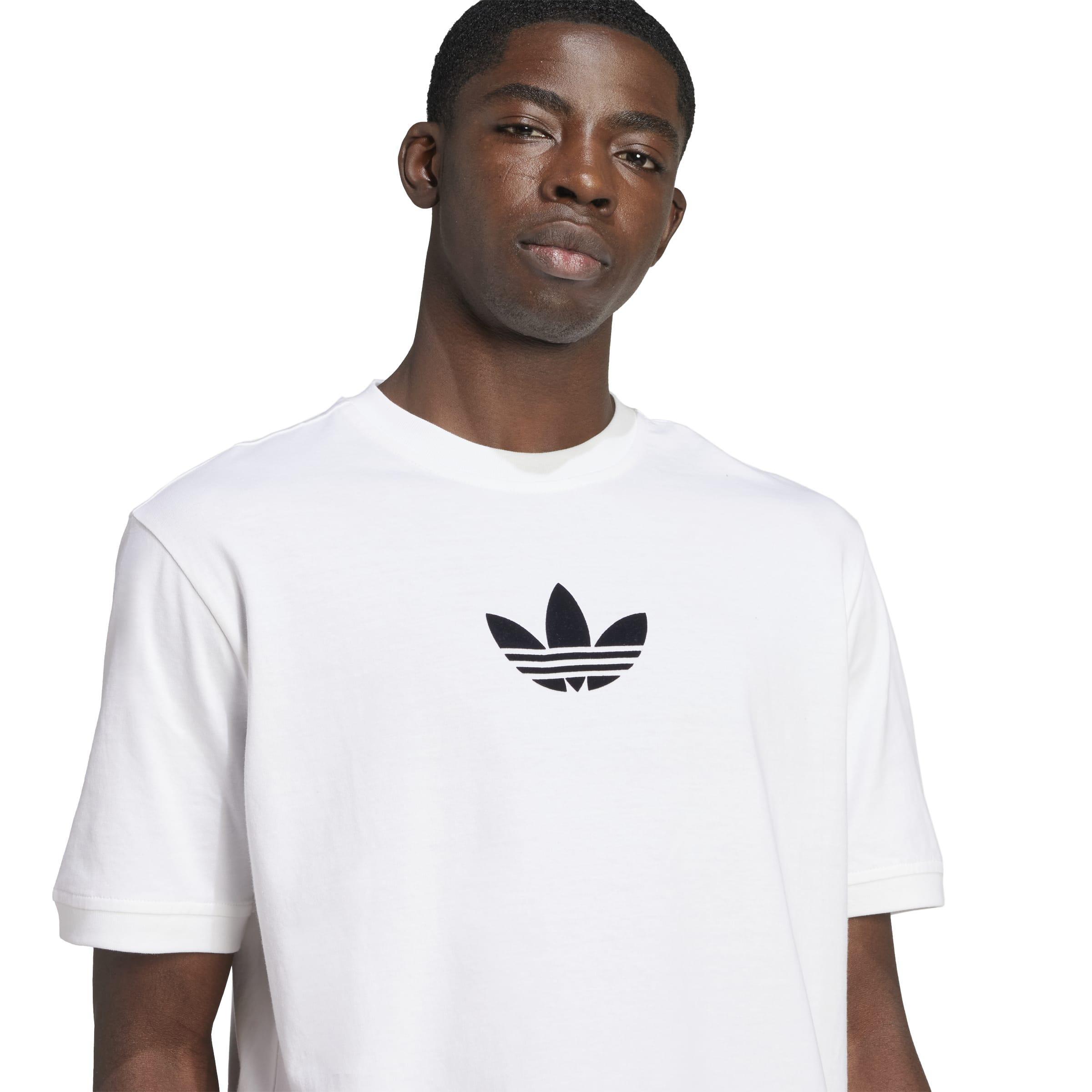 adidas Adicolor Loose 2000s Cali T-Shirt, White, A701_ONE, medium