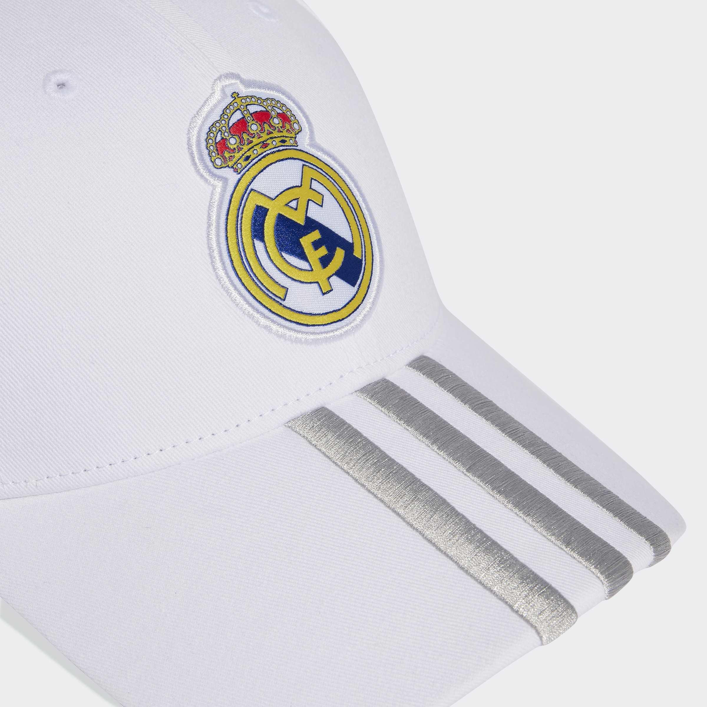 Unisex Real Madrid Home Baseball Cap, White, A701_ONE, large image number 3