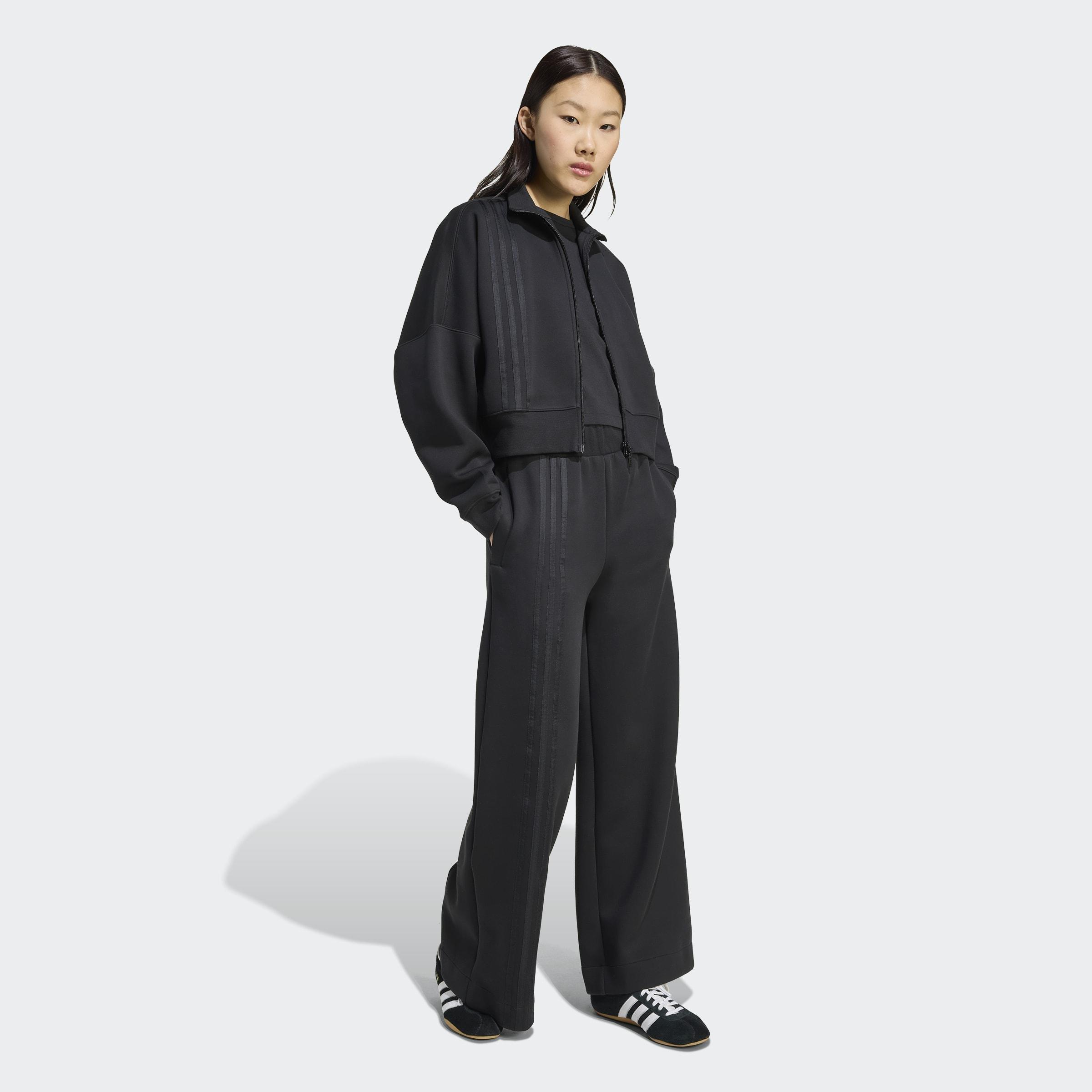 Off Placed 3-Stripes Zip Up, Black, A701_ONE, large image number 4
