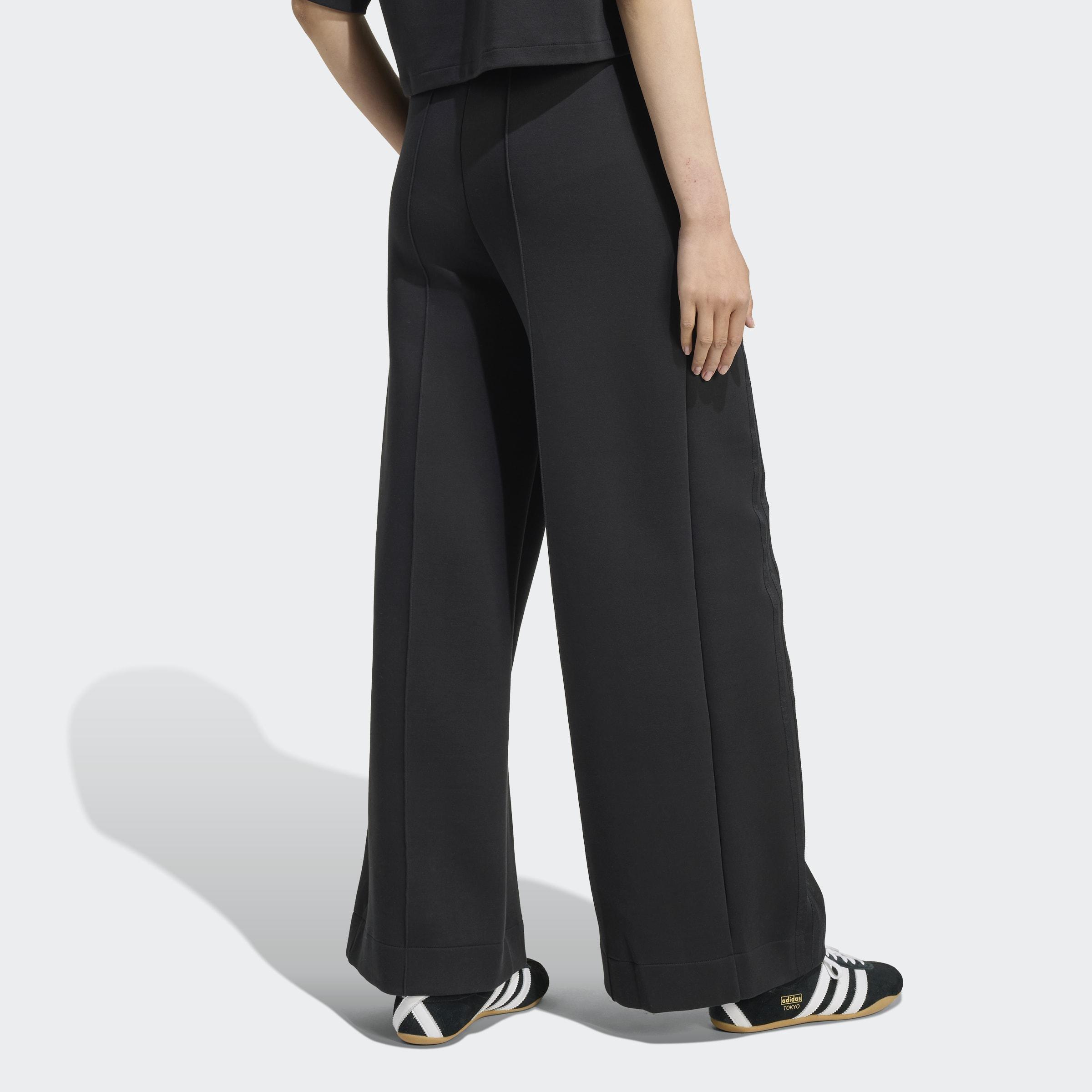 Off Placed 3-Stripes Wide Pants, Black, A701_ONE, medium