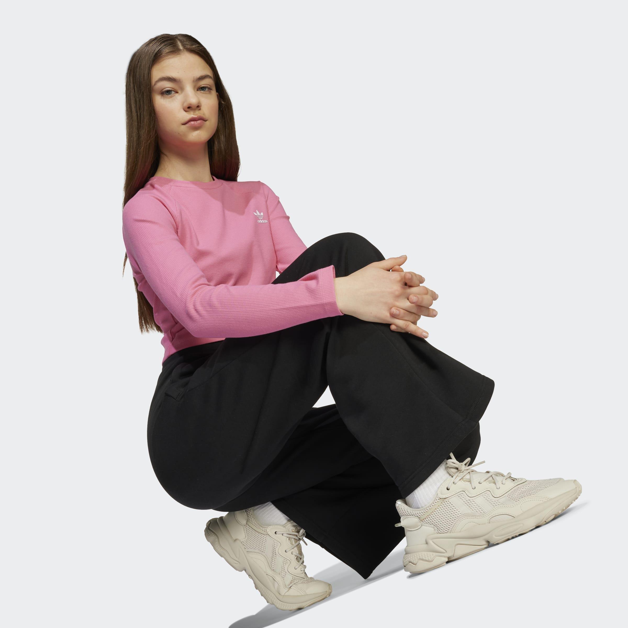 Kids Wide Leg Joggers, Black, A701_ONE, large image number 2