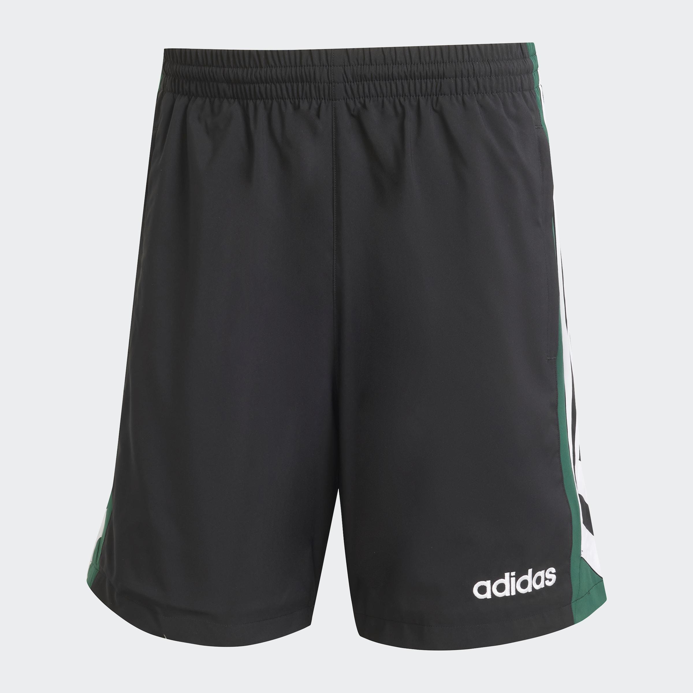 90s Football Shorts, Black, A701_ONE, large image number 0