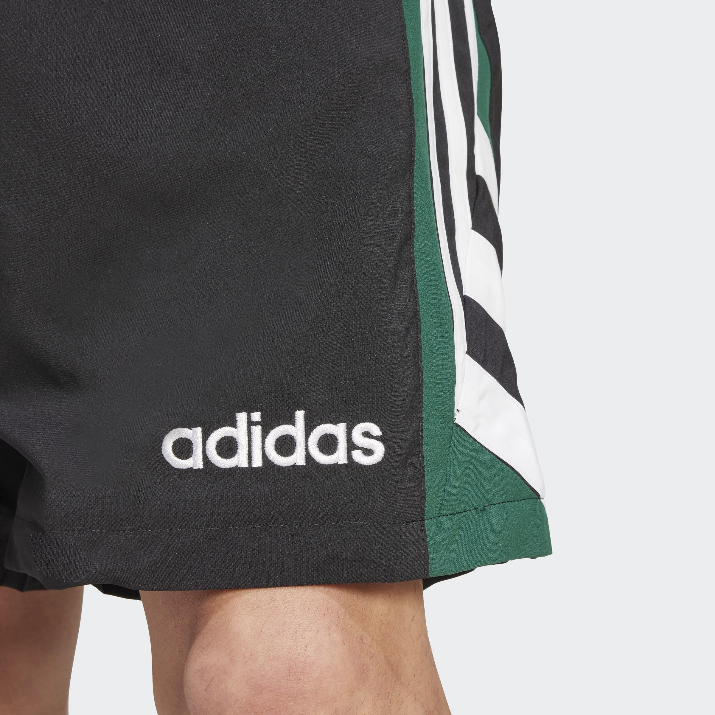 90s Football Shorts, Black, A701_ONE, large image number 3