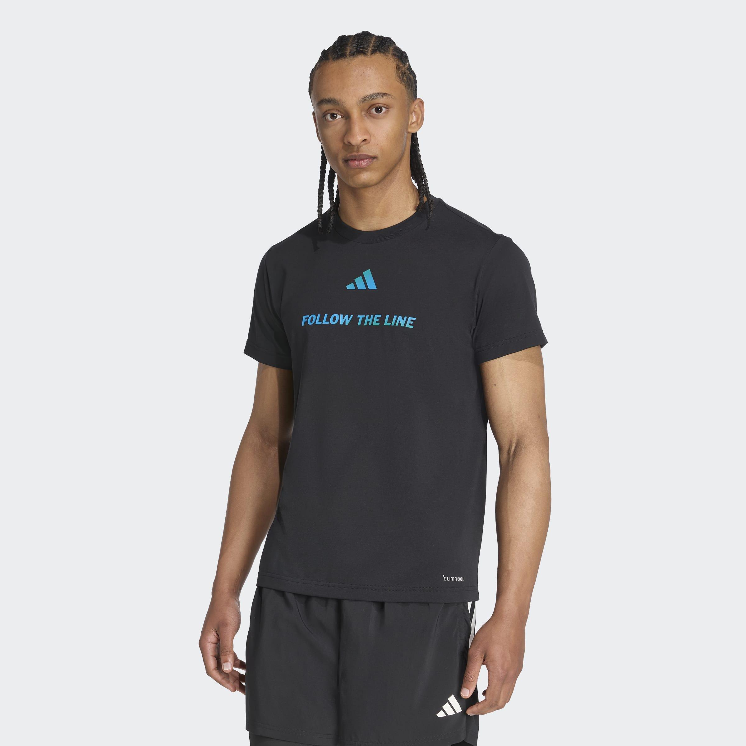 Unisex Follow The Line Graphic T-Shirt - Unitefit, Black, A701_ONE, large image number 6