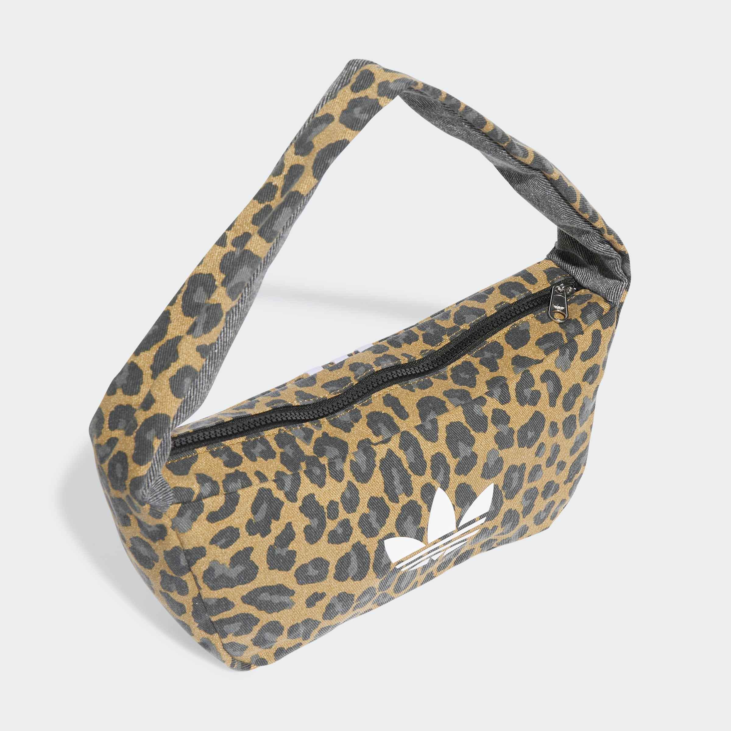 Unisex Leopard Small Shoulder Bag, Brown, A701_ONE, large image number 0