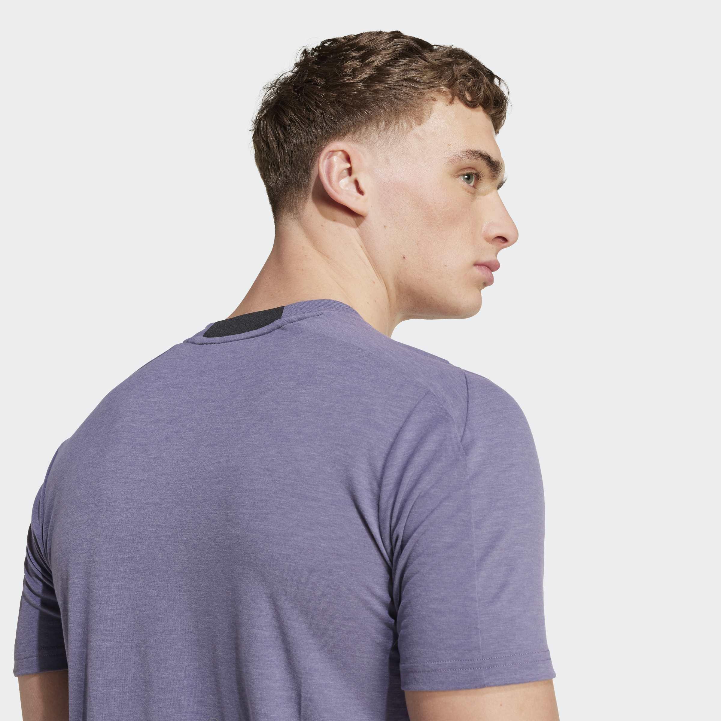 Designed for Training Workout T-Shirt, Purple, A701_ONE, large image number 3