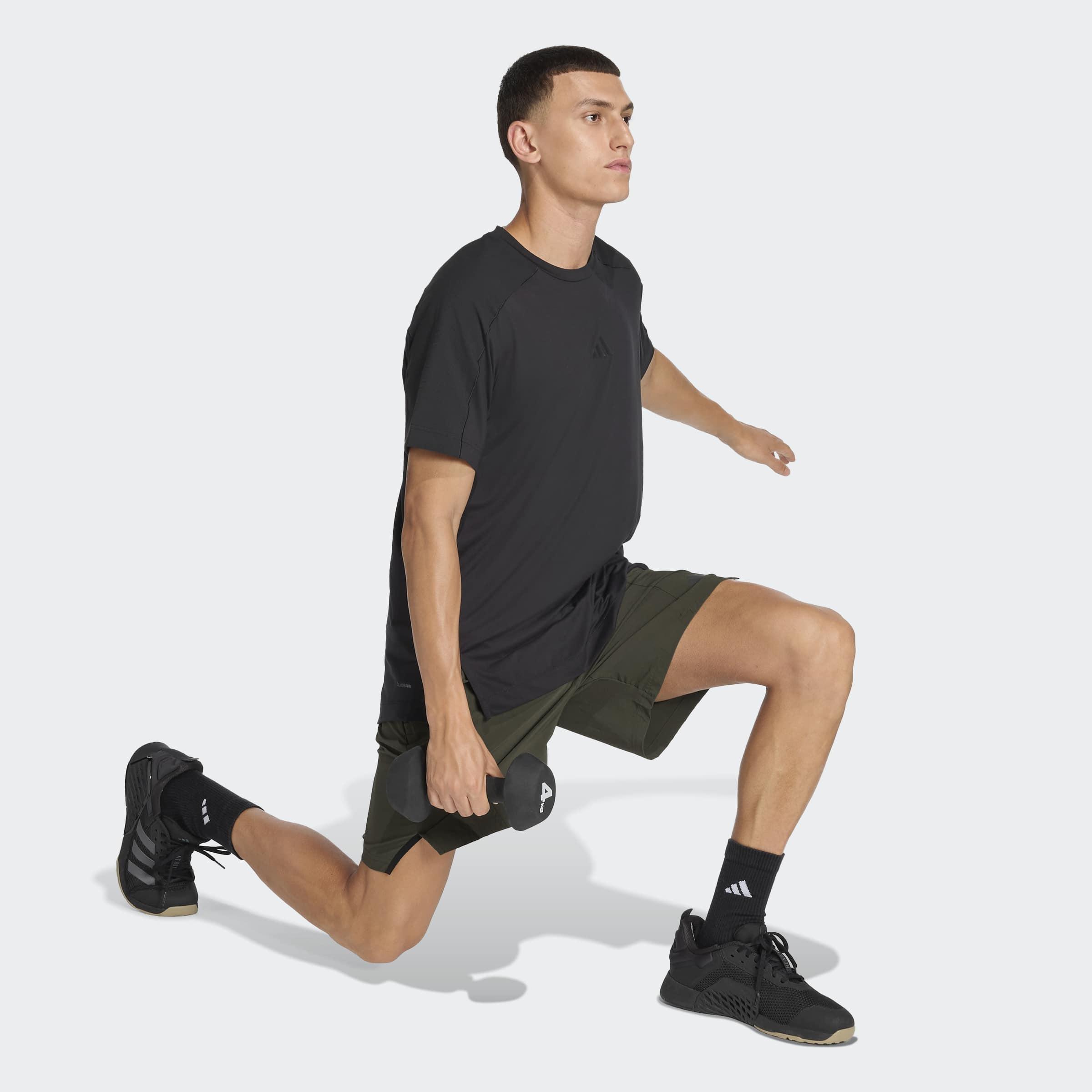 Designed for Training Workout Shorts, Green, A701_ONE, large image number 5