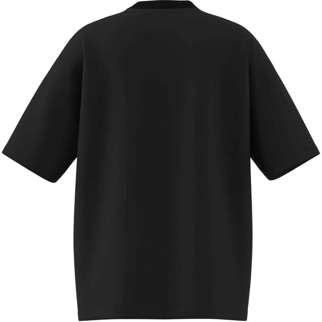 Kids Unisex Flames T-Shirt, Black, A701_ONE, large image number 12