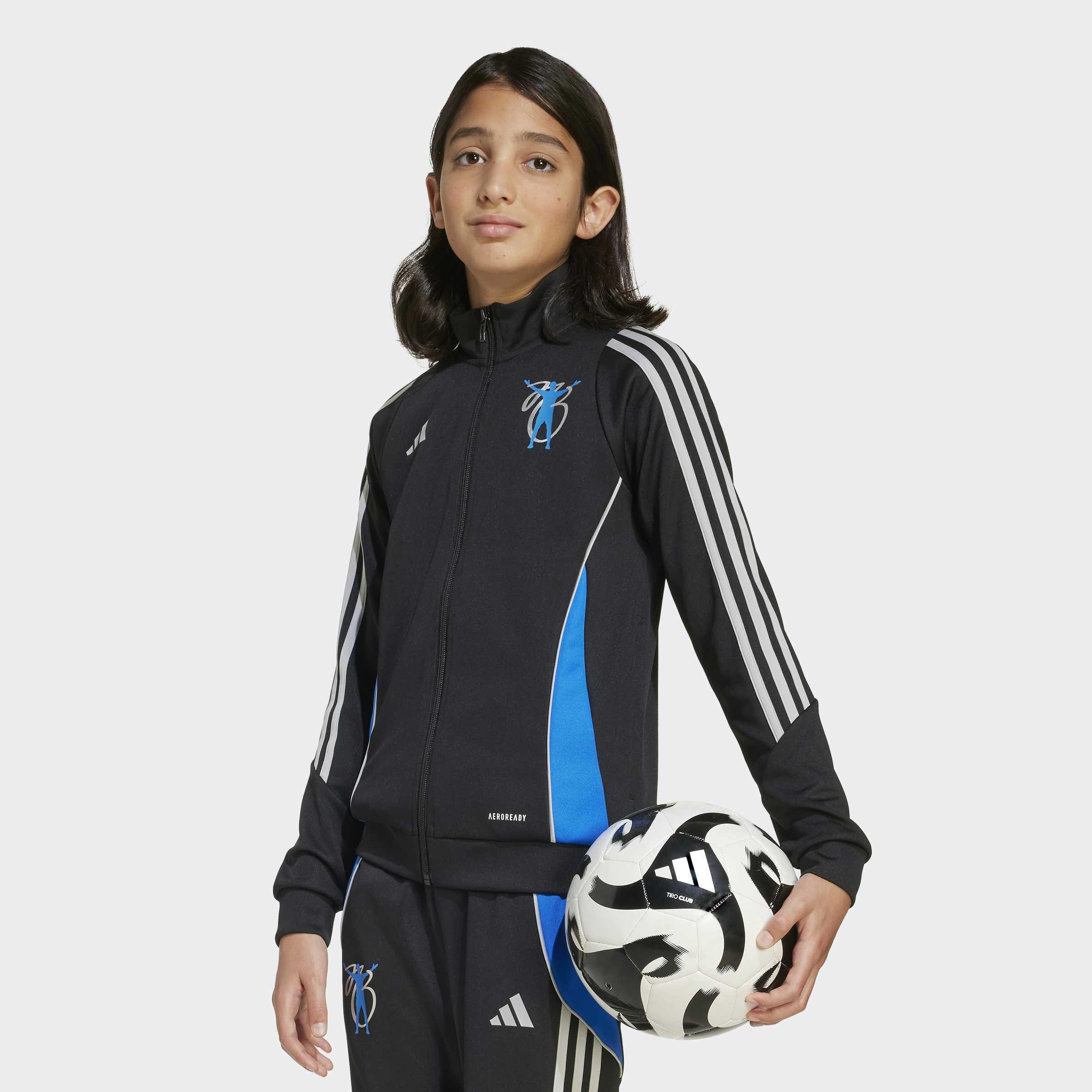 Kids Unisex Jude Bellingham Training Track Top, Black, A701_ONE, large image number 6