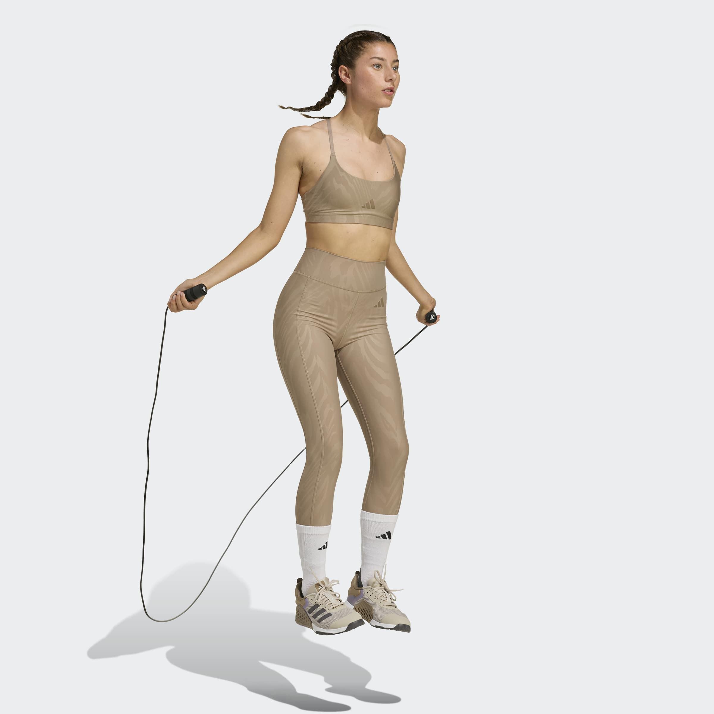 Powerimpact Light-Support AOP Bra, Brown, A701_ONE, large image number 4